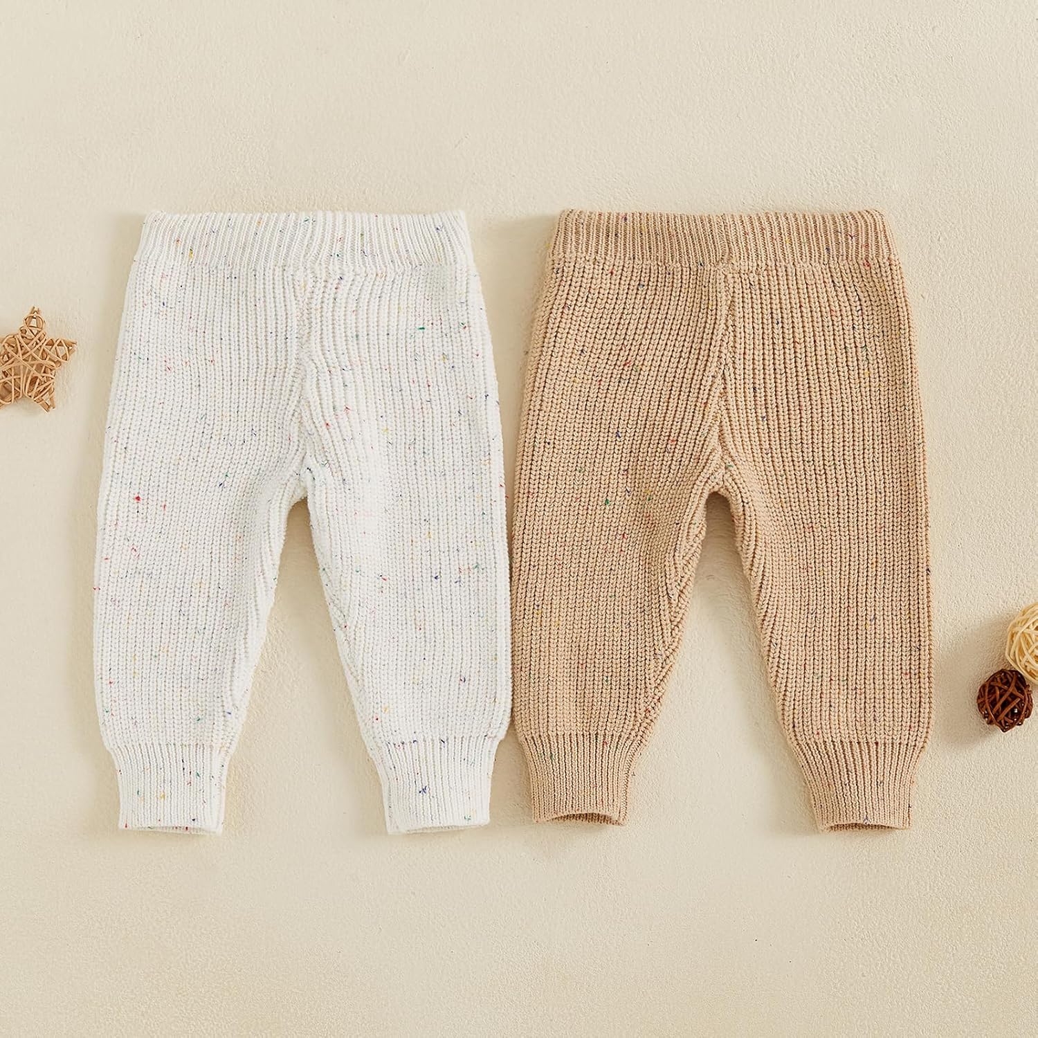 Eadrioss Baby Knit Leggings 2-Pack
