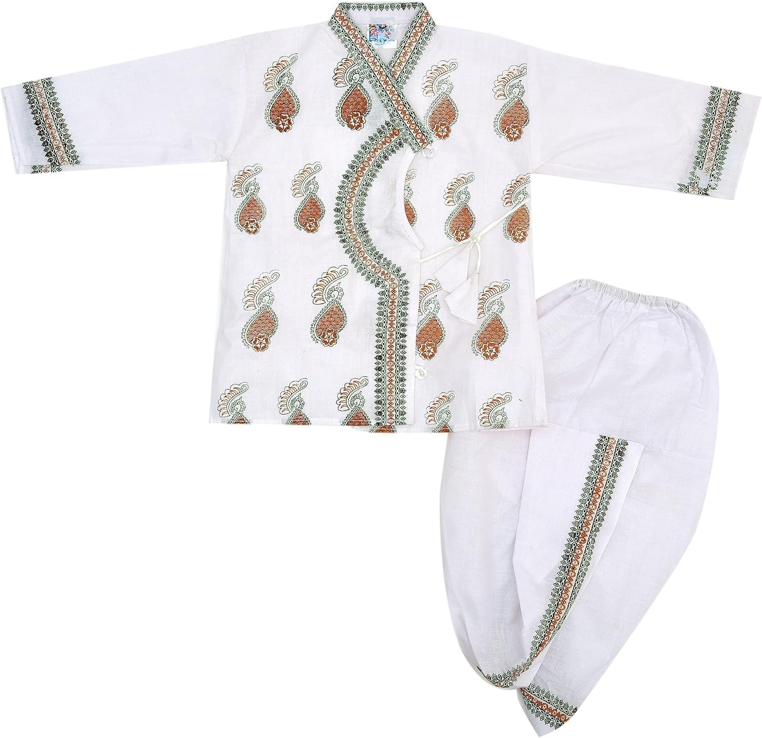 Full Sleeves Soft Cotton Dhoti Kurta for Toddlers