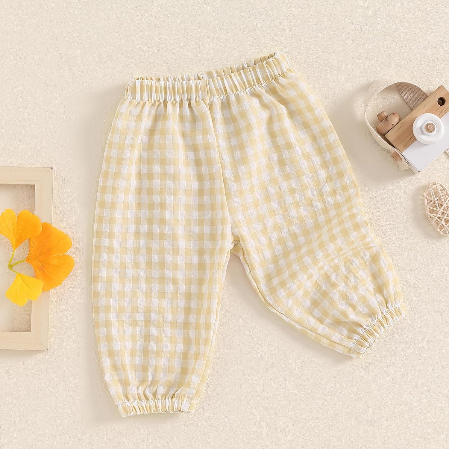 Premium Gingham Pants for Kids - Soft and Cozy for Autumn
