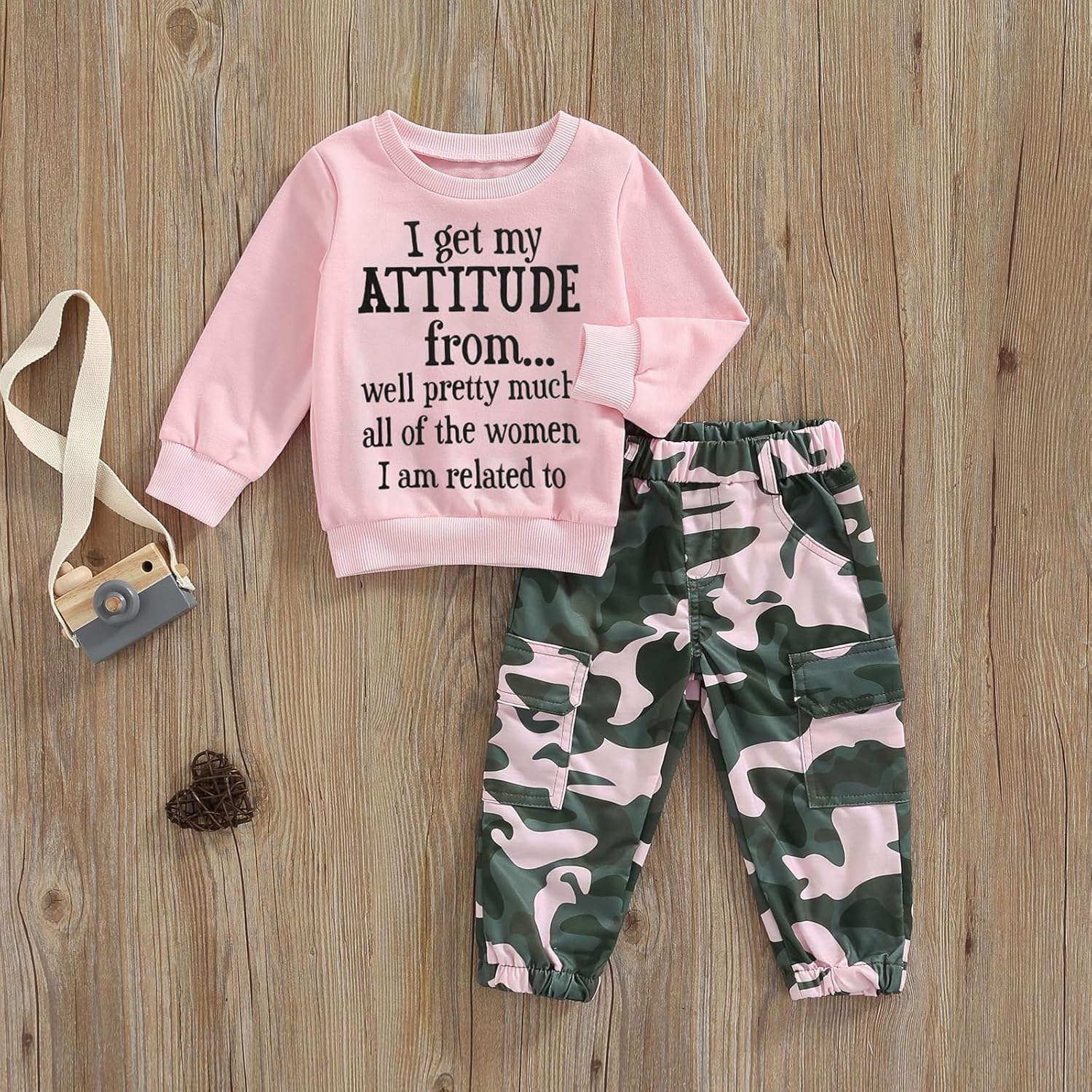 SAYOO Baby Girl - Funny Letter Sweatshirt PrintWritern