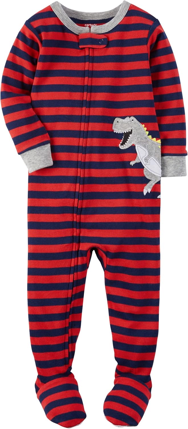 Carters Baby Boys Cotton Ankle-to-Chin Zipshirt