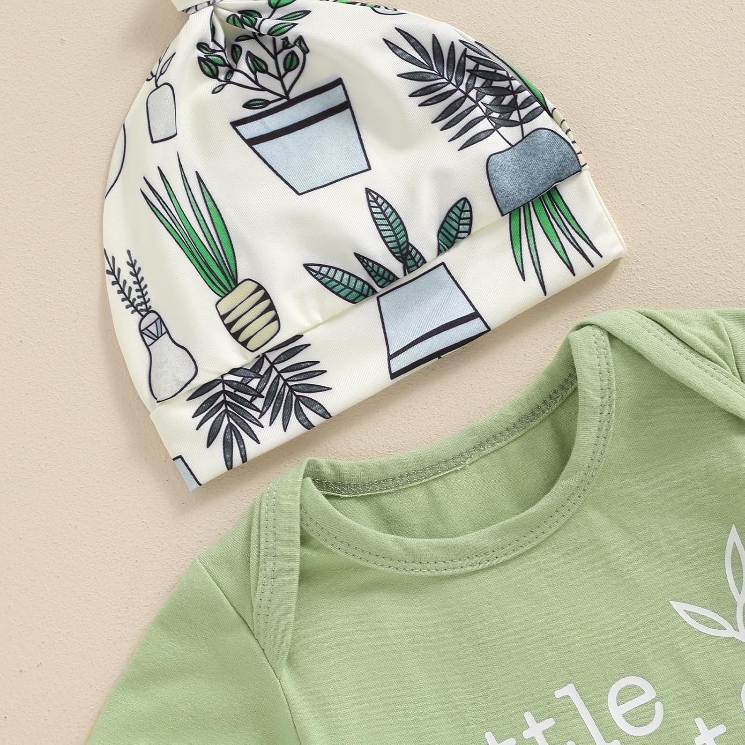 Chloefairy Newborn Summer Romper Set for Baby Boy and Girl