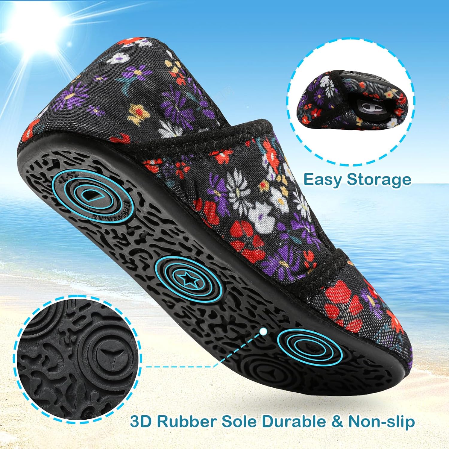 Quick-Dry Non-Elevated Wide-Toe Barefoot Socks for Kids