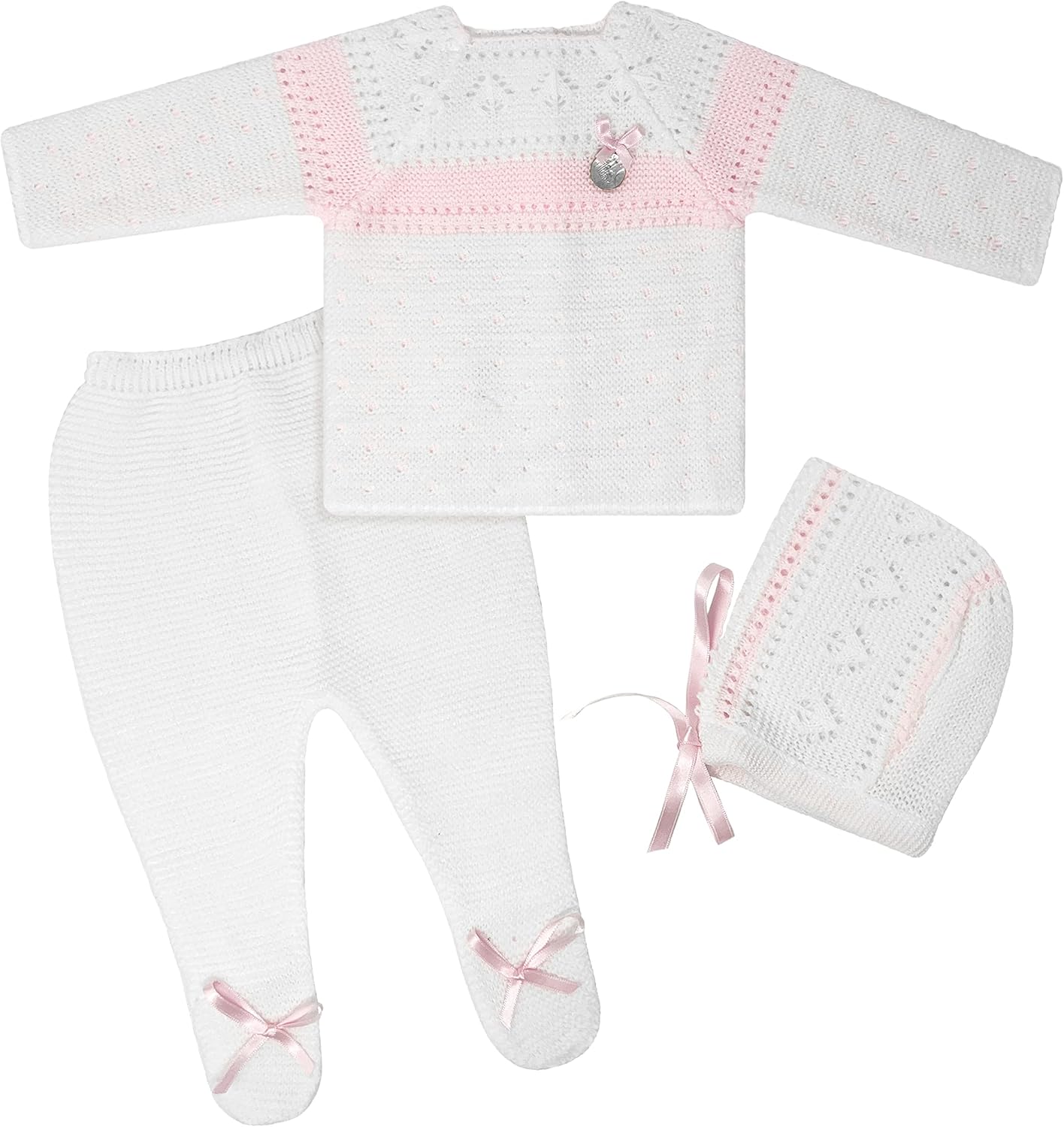 Luxurious Baby Knitted Outfit Set