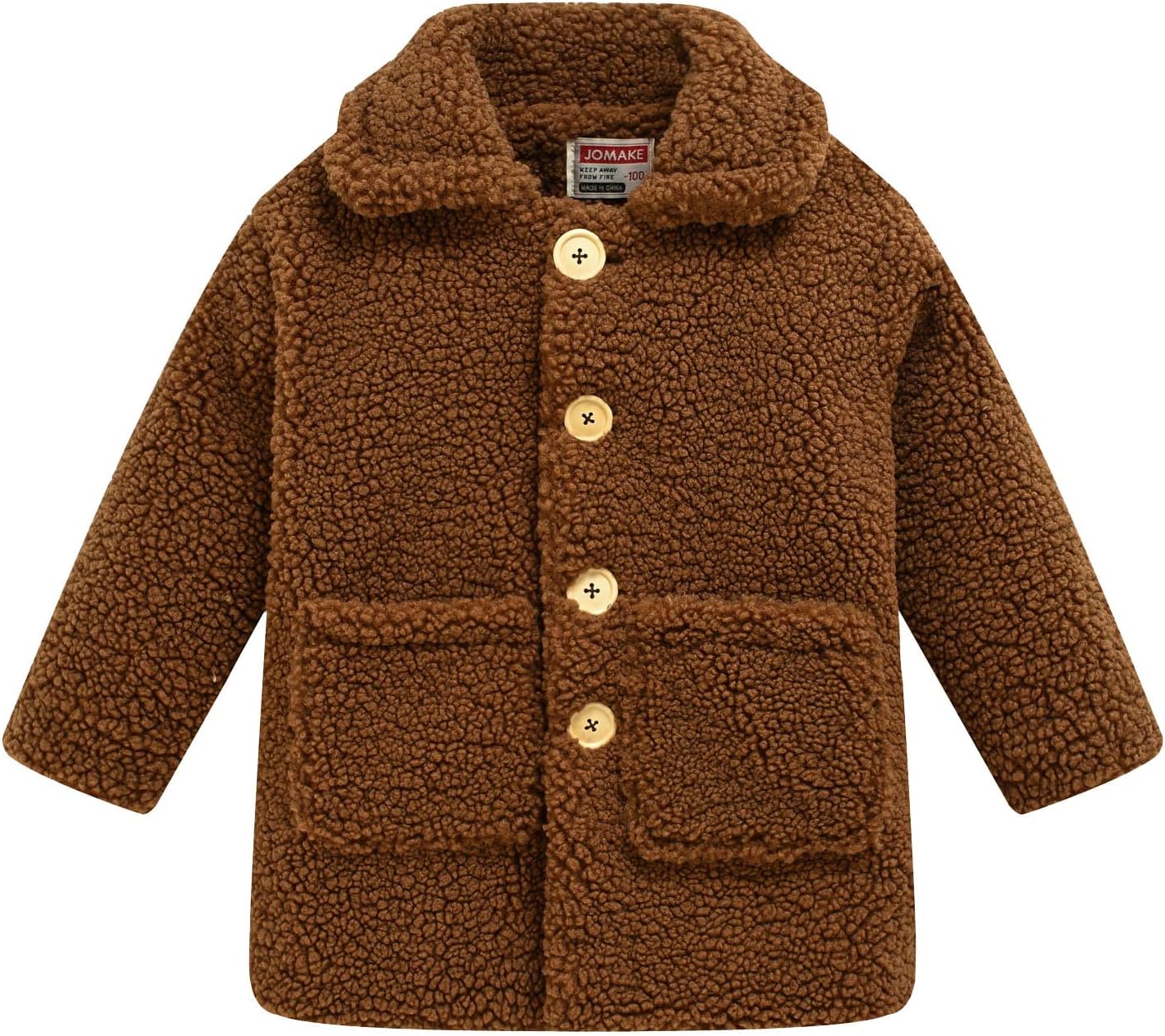 Toddler Girls Winter Long Coat - Soft Warm and Padded for Cold weather