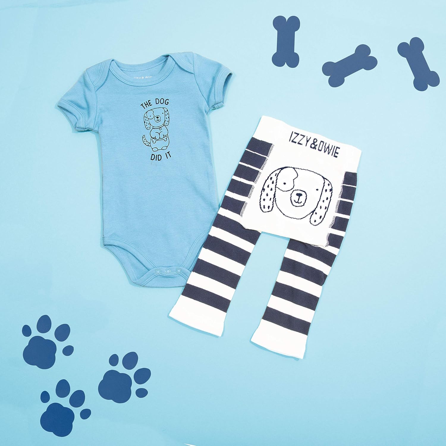 Pavilion Gift Company Dog-Blue Leggings
