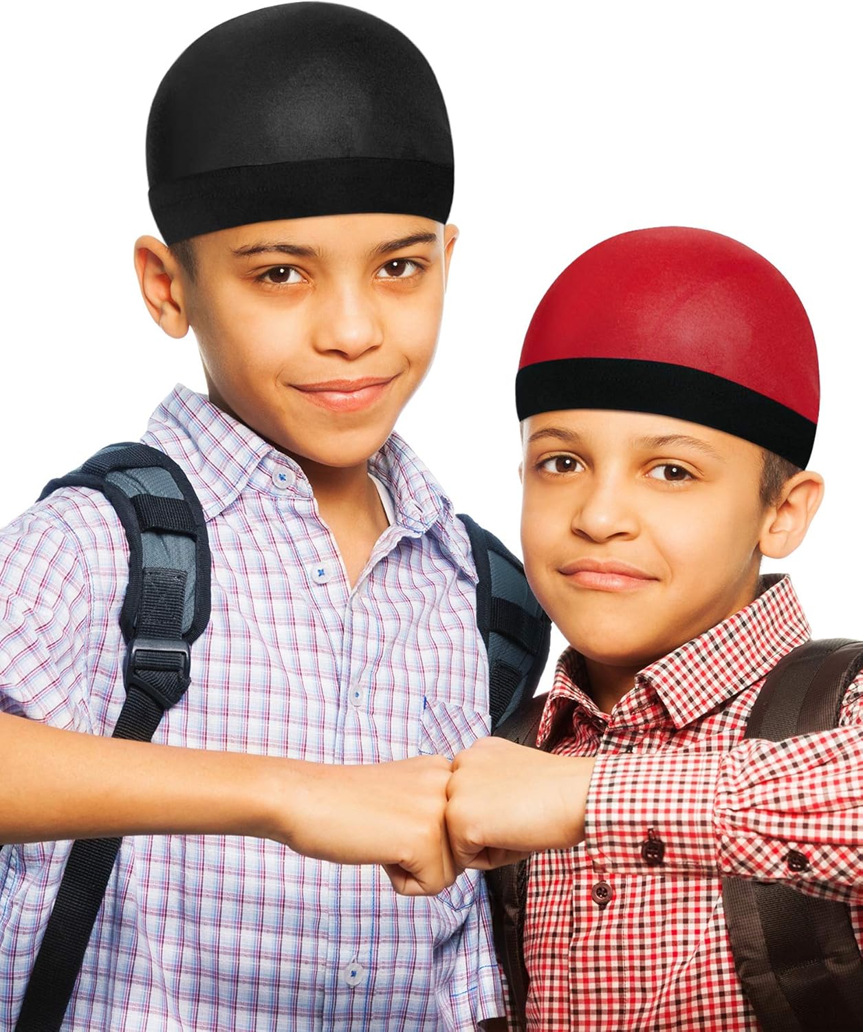 6-Piece Kids Satin Wave Hats