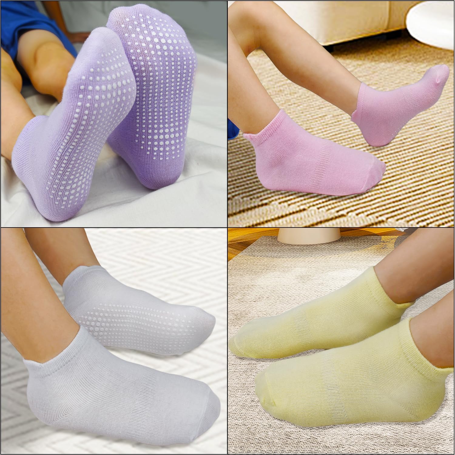 12-Pair Safety Socks for Toddlers