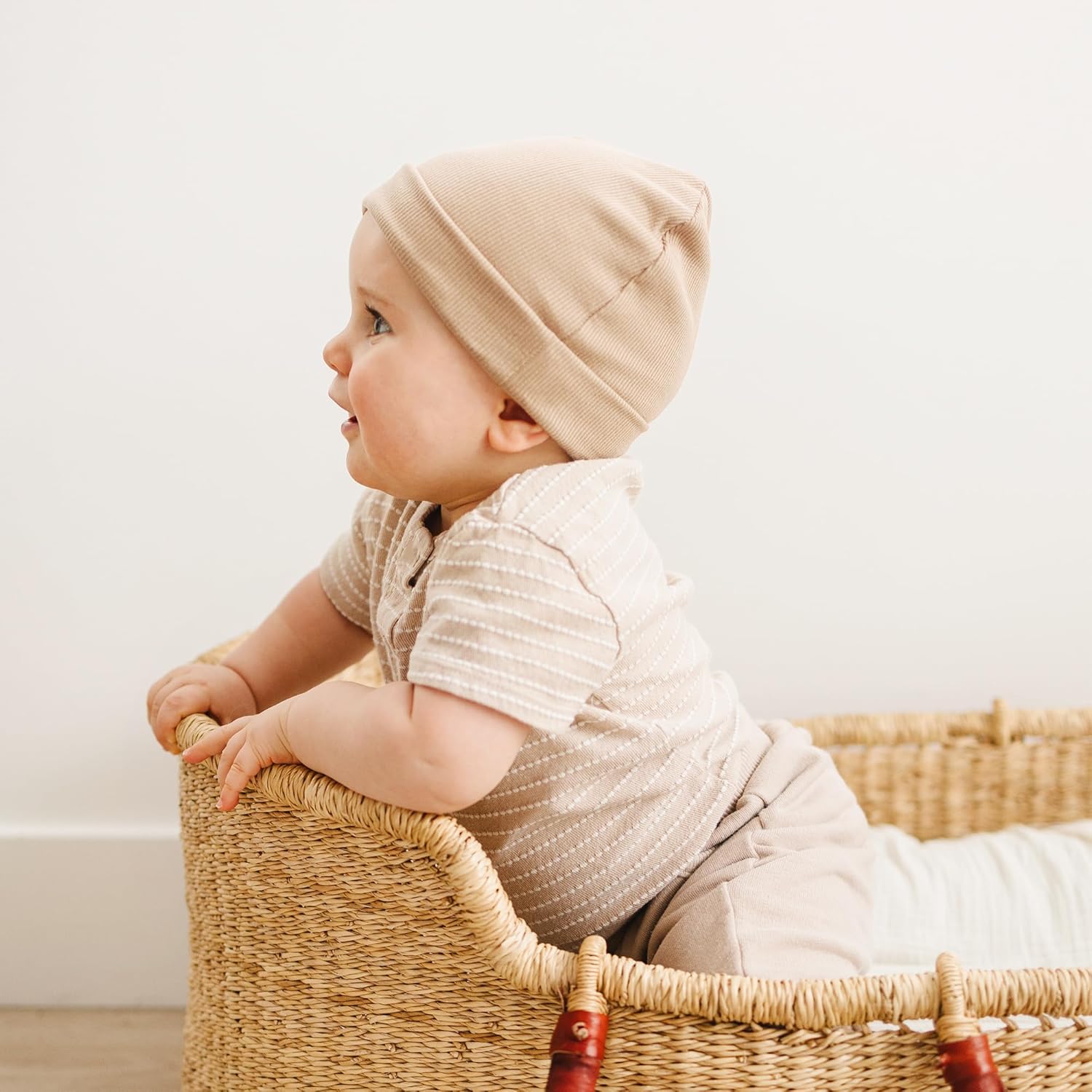 Konssy 6 Pack Baby Beanie Hats for Unisex