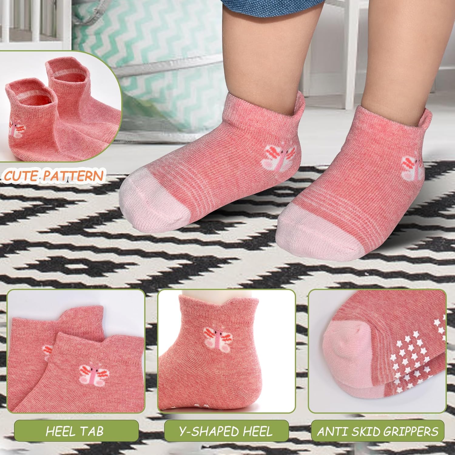 SkiBeaut Ankle Socks Non Slip