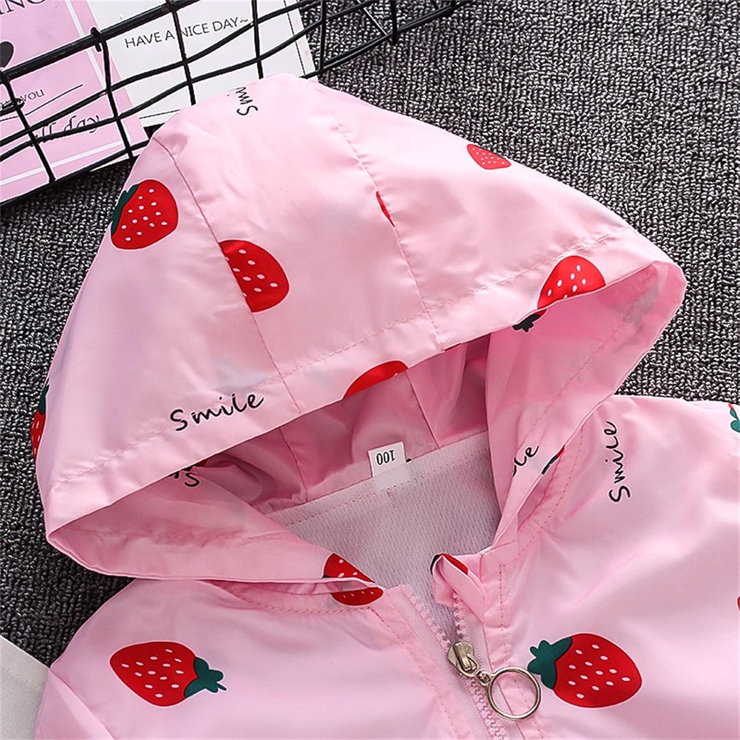 Watermelon Red Toddler Windproof Jacket
