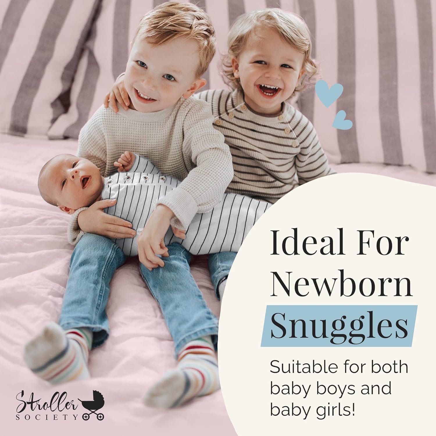 Perfect Gender-Neutral Newborn Gown Hat Set