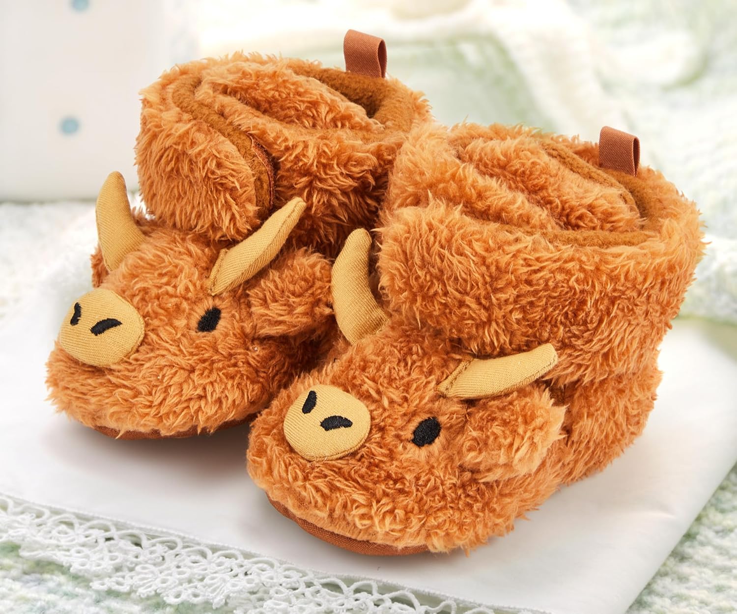 ShinyMatch Baby Essentials Highland Cow Bootstrapounds Perfect for Toddler Boys and Girls