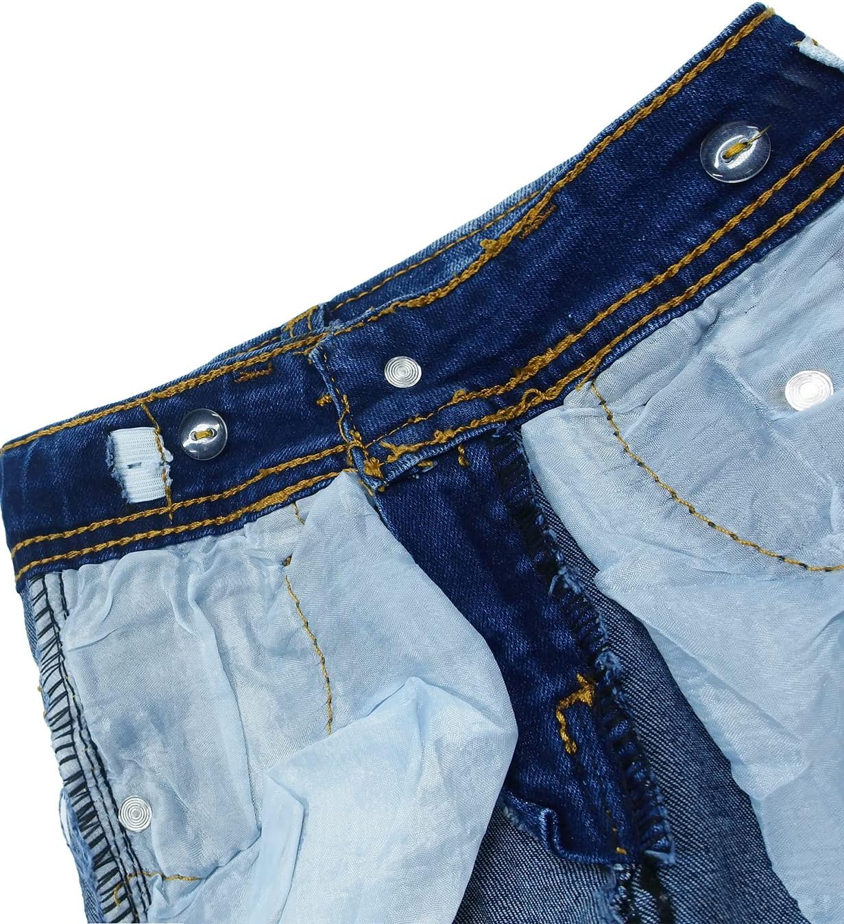 KIDSCOOL SPACE Little Ripped Elastic Jeans for Baby Kids