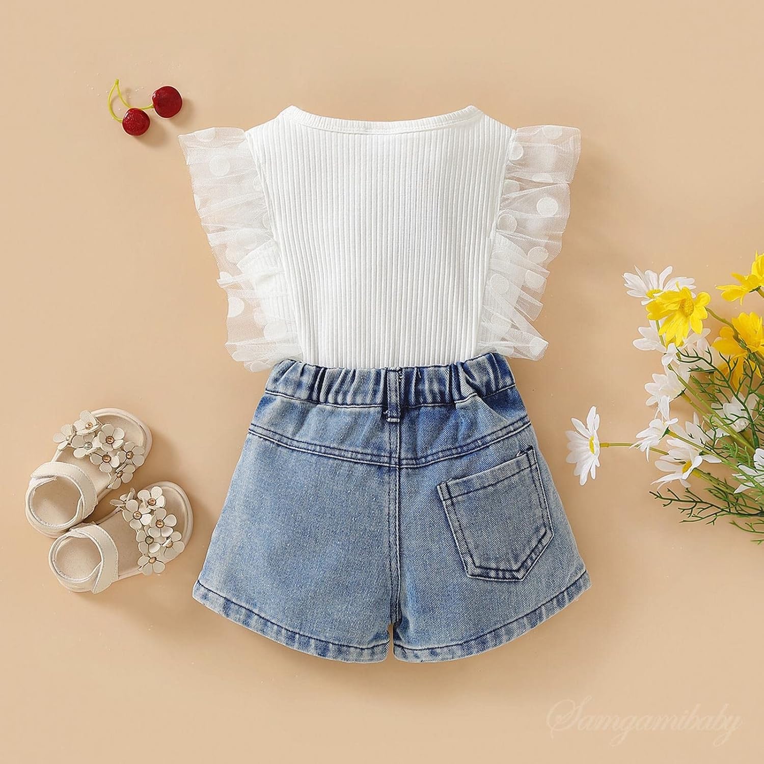 Winter outfit for girls Soft Cotton Turtleneck Bell Bottoms at Celsius Degrees