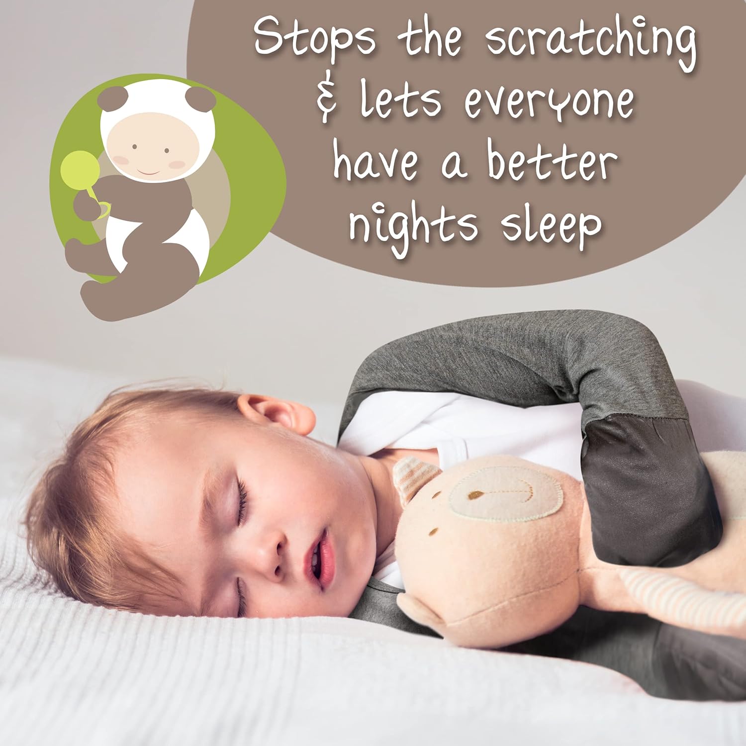 Eczema Mitten Scratch Sleeves for Babies