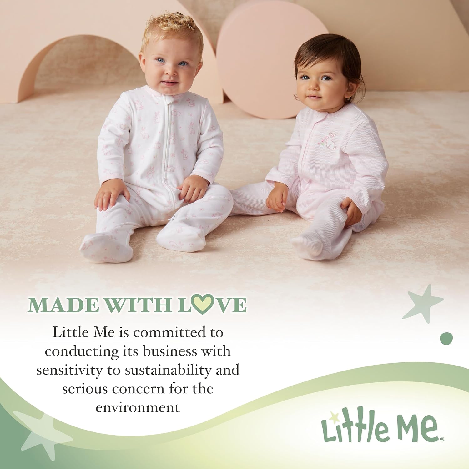 Little Me Neutral Baby 2-Piece 100 Cotton Preemie to 9M
