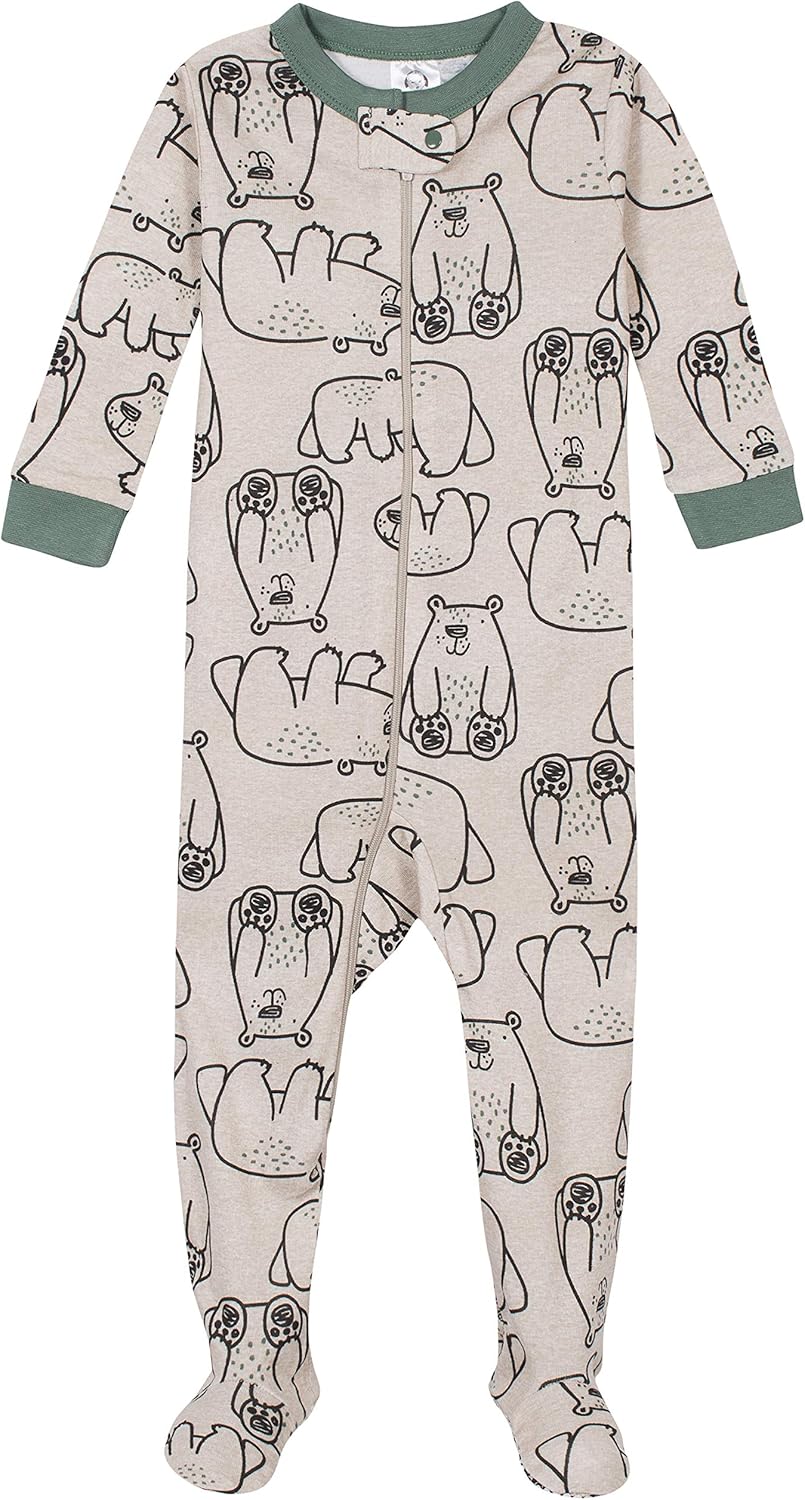 Gerber Baby Boys 4-Pack Footed Pajamas Reliable Sleepwear with Safety Features
