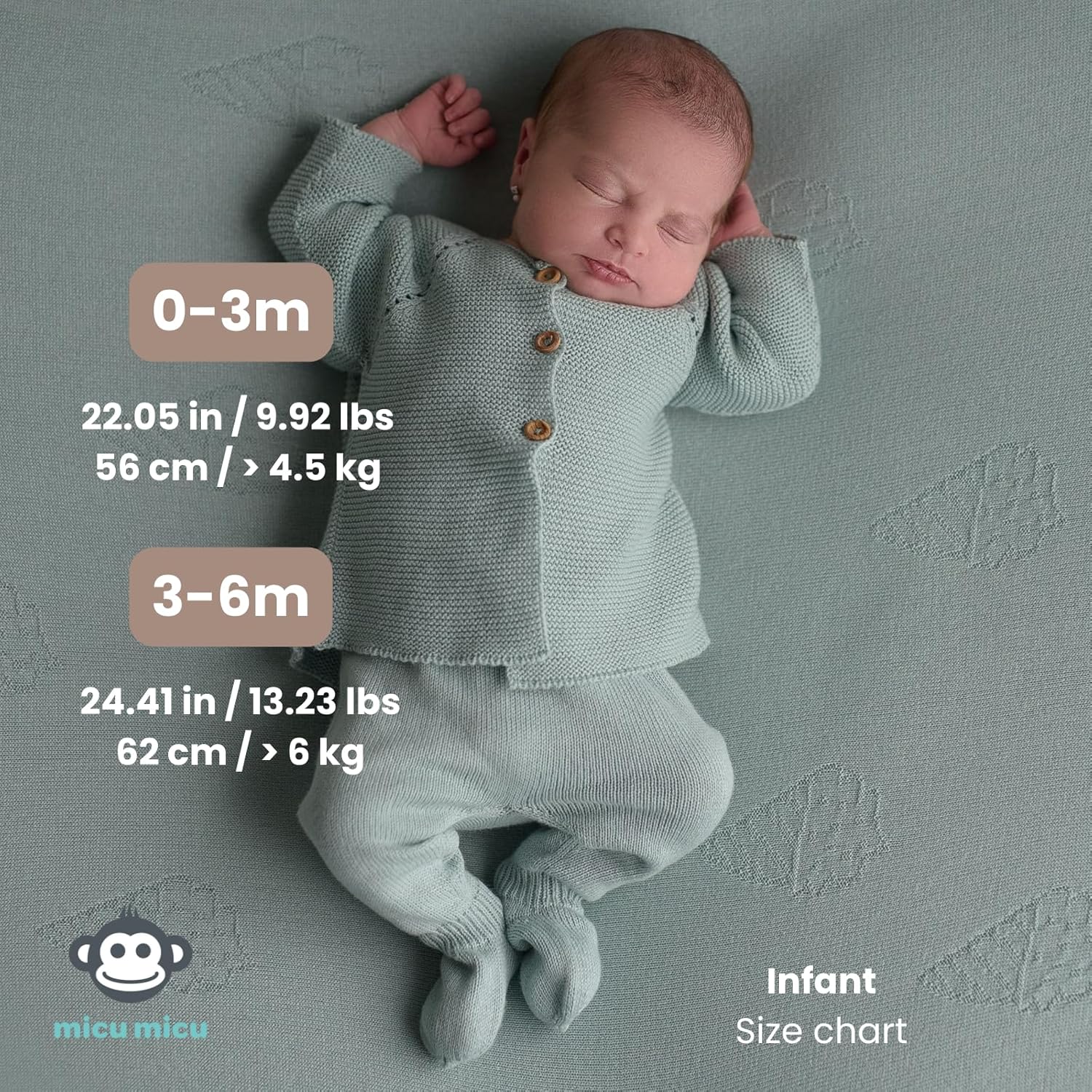 100 OrganicBaby Set - Soft Breathable for Baby Girls Boys