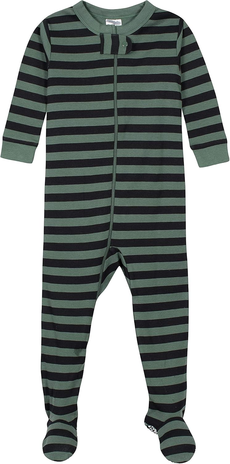 Gerber Baby Boys 4-Pack Footed Pajamas Reliable Sleepwear with Safety Features