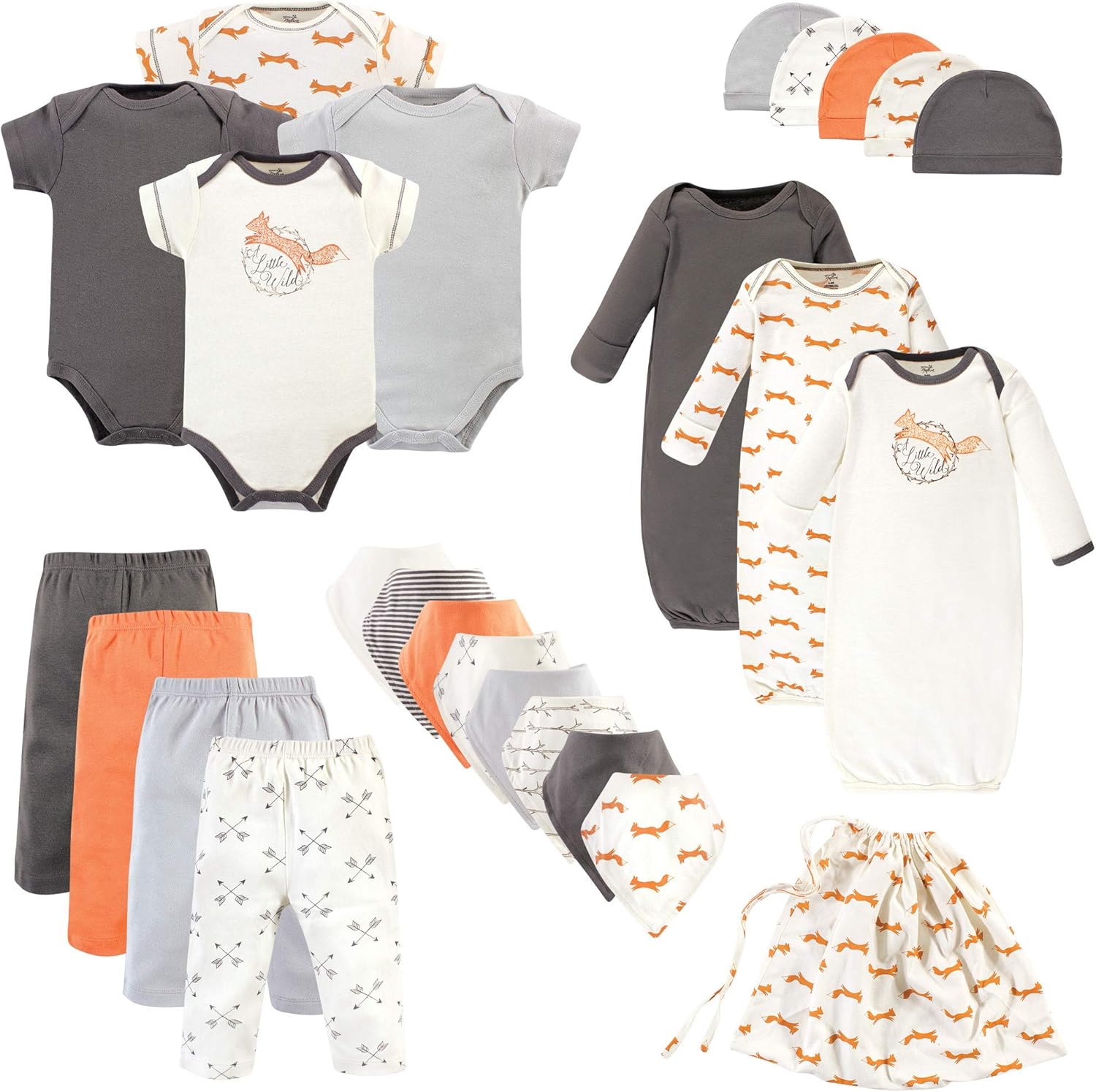 Touched by Nature Unisex Baby Organic Cotton Layette Set