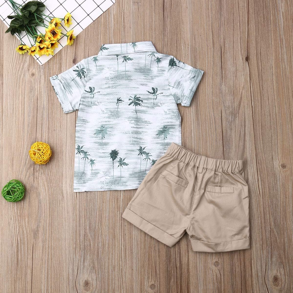 VISGOGOFlamingo Button Down Toddler Set