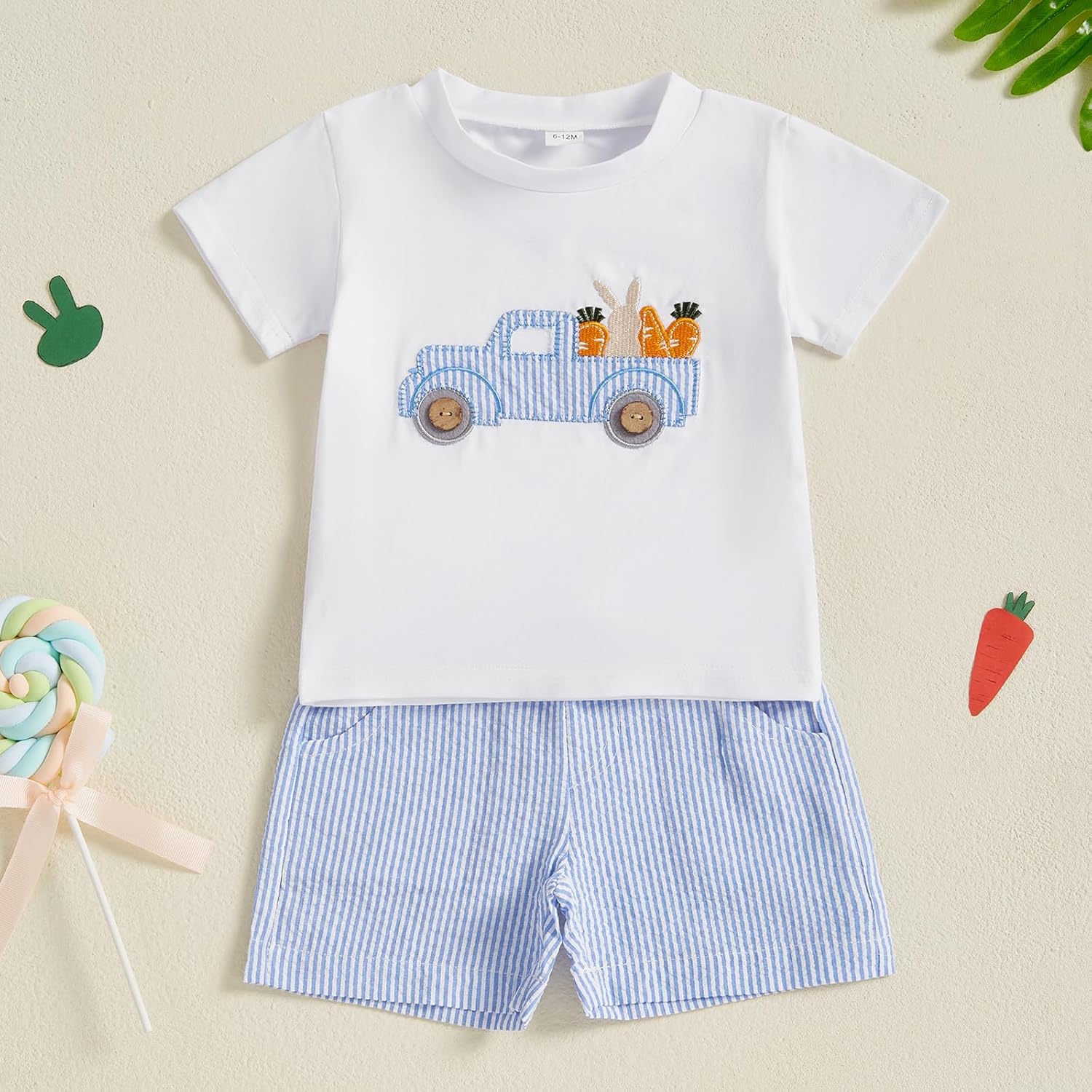 Perfect 2-Piece Toddler Easter Outfit - Soft Cotton Set for Kids