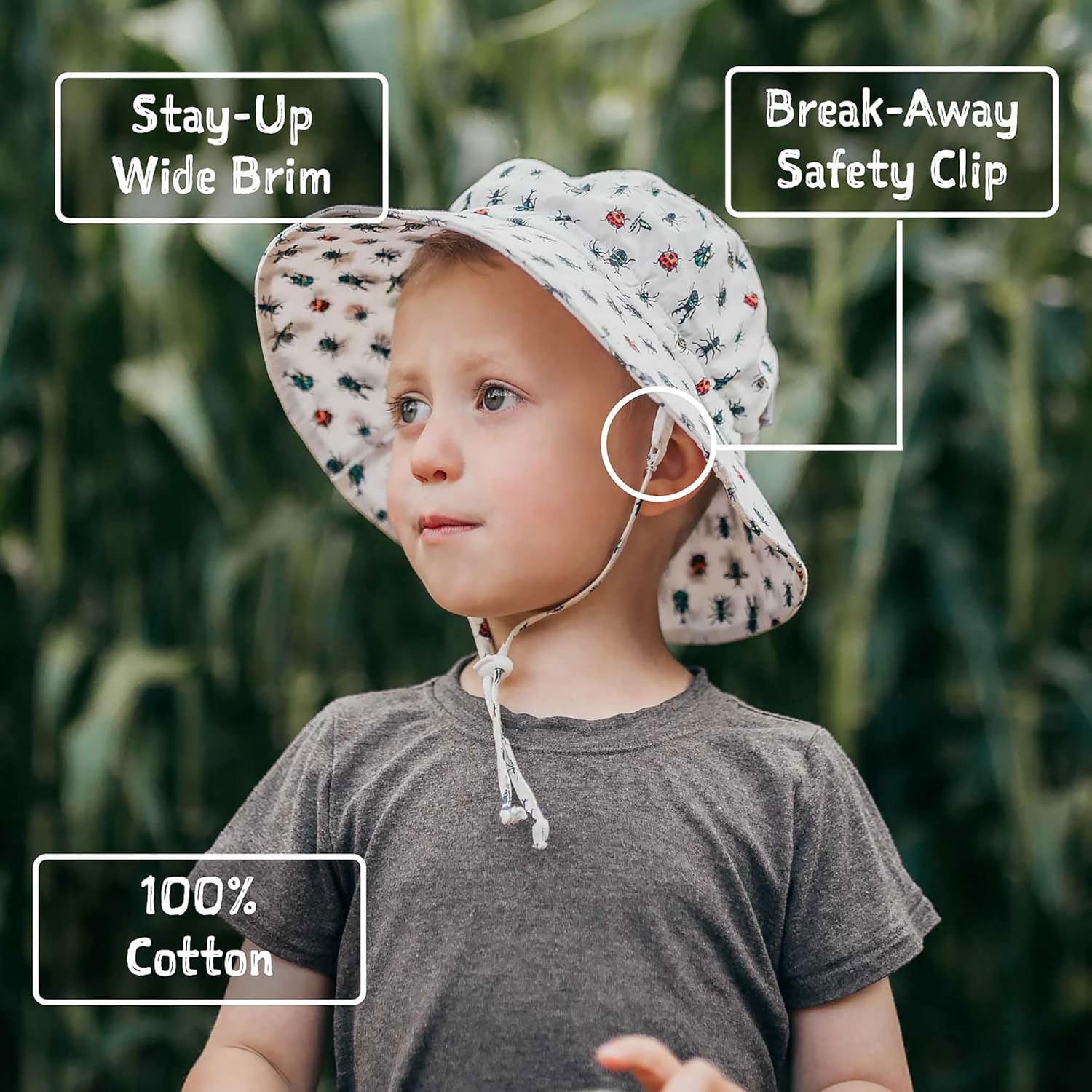 GROW-WITH-ME Cotton Bucket Sun-Hat