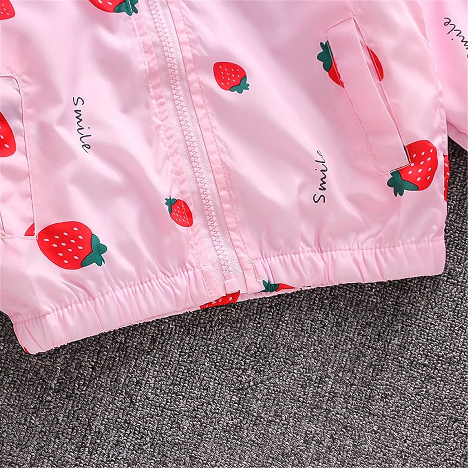 Watermelon Red Toddler Windproof Jacket