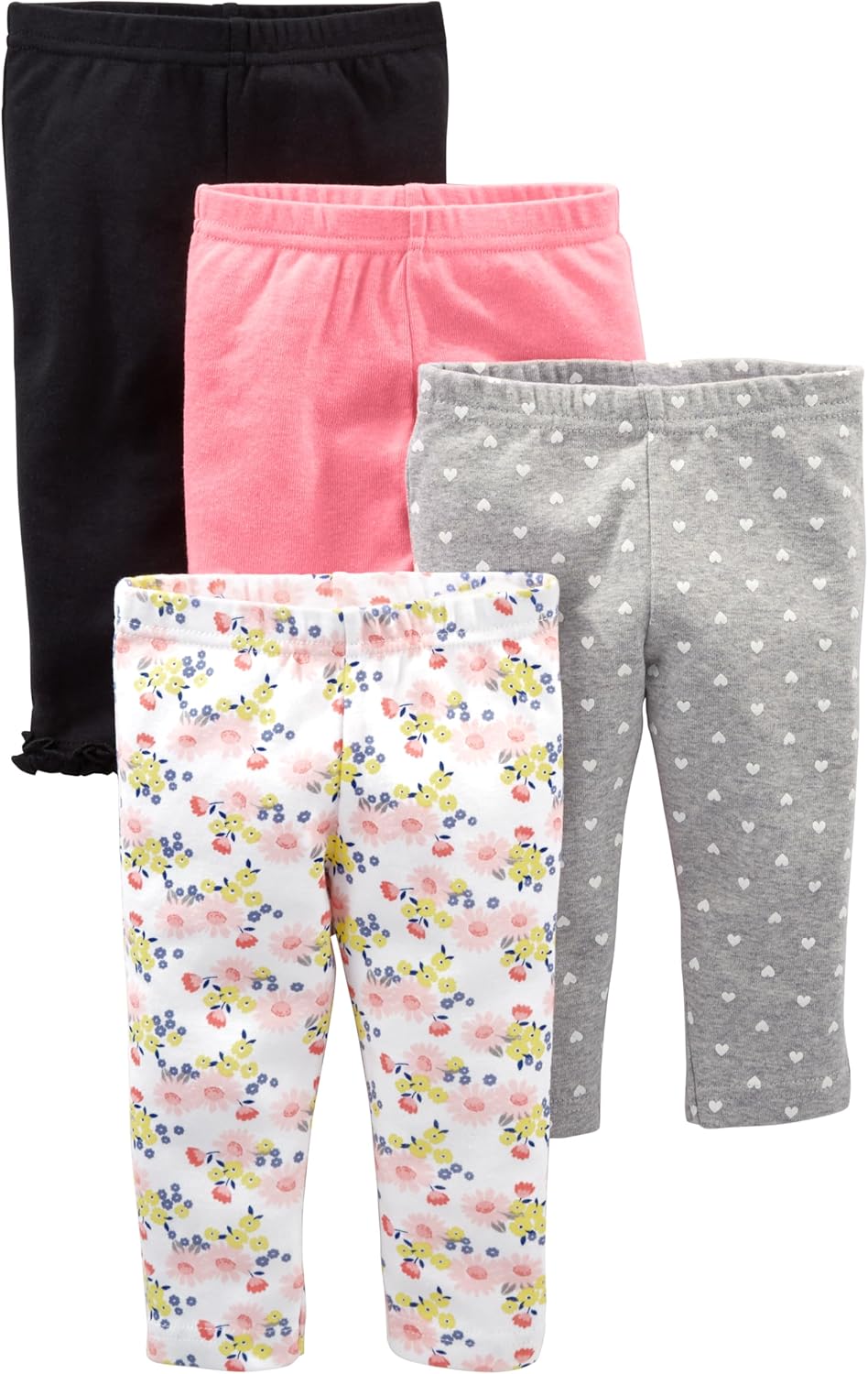Simple Joys by Carters Baby Girls 4-Pack Pants - Everything Pampers and Protects