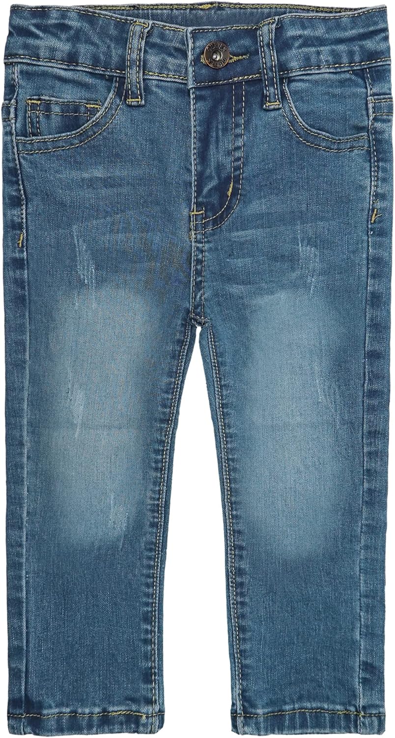 KIDSCOOL SPACE - Elastic Ripped Jeans for Little Boys