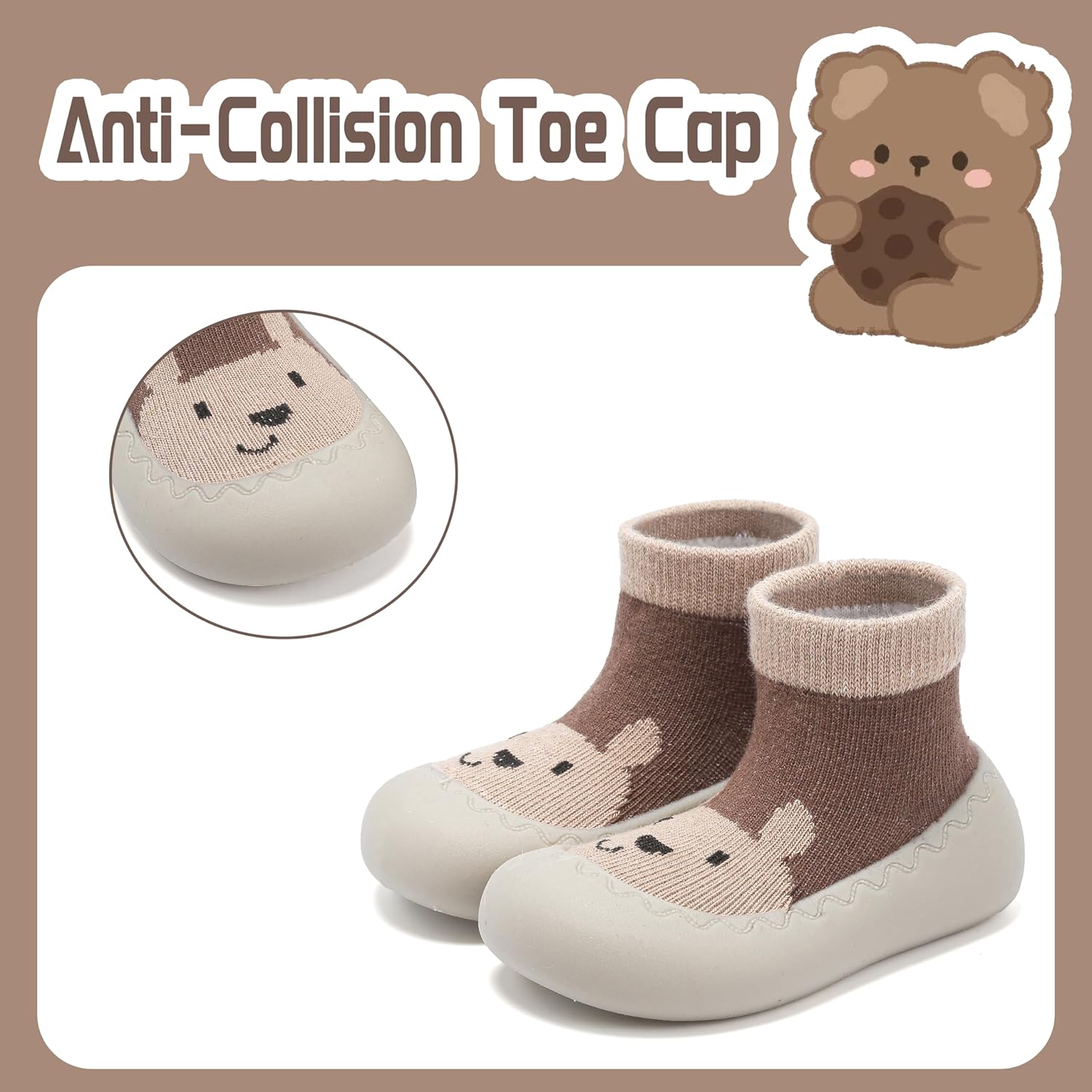 Anproity - baby first walking socks shoes
