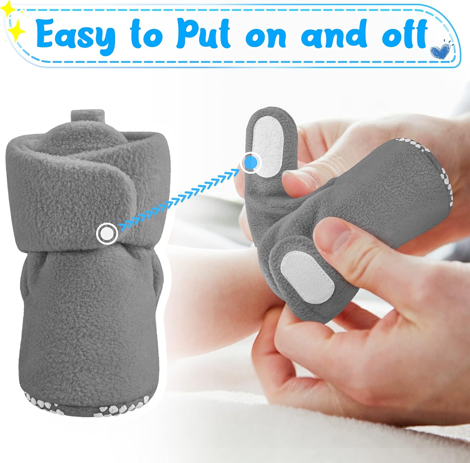 Warm Cozy Fleece Baby Booties