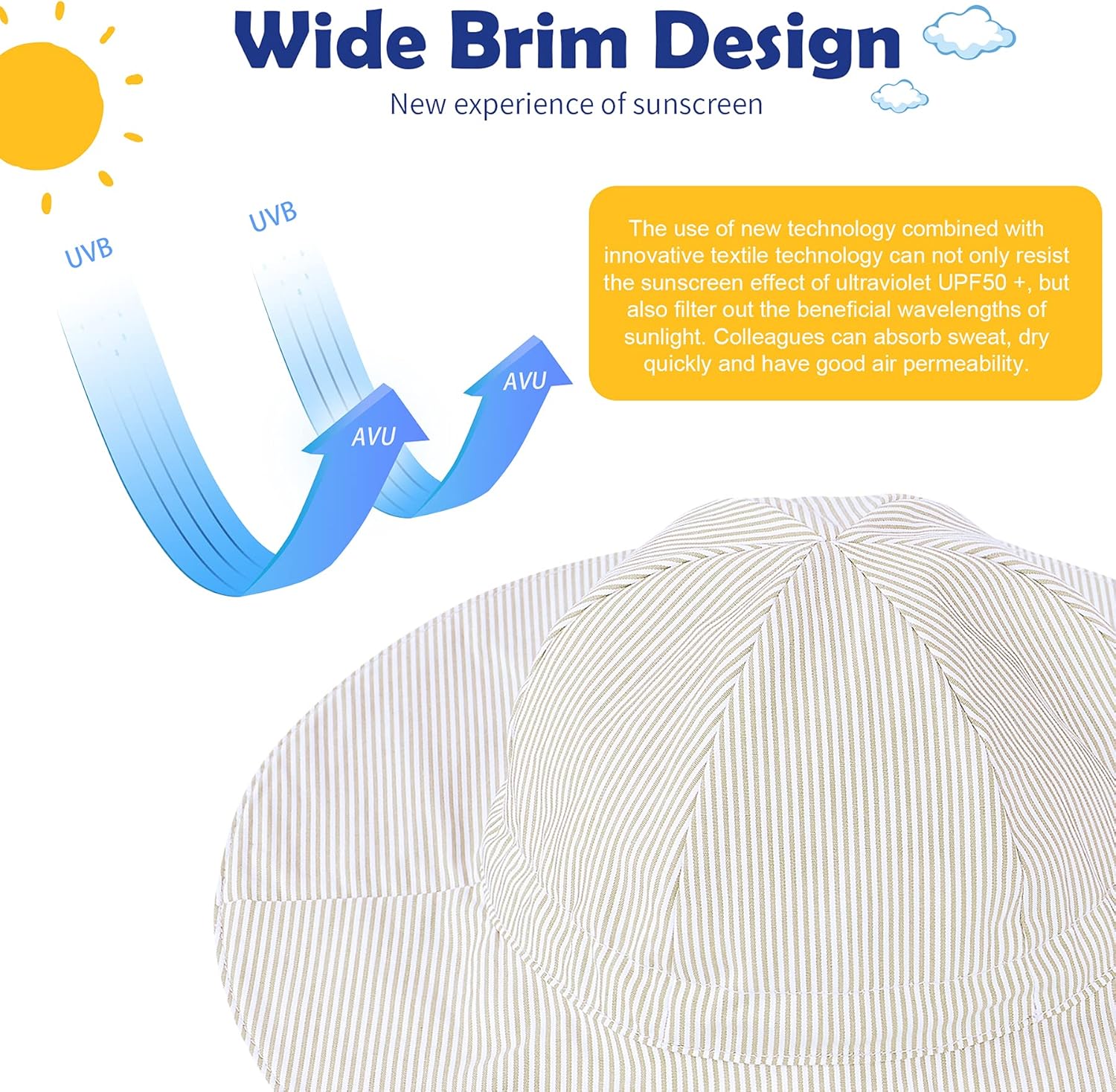 Zando Baby Sun Hat UPF 50