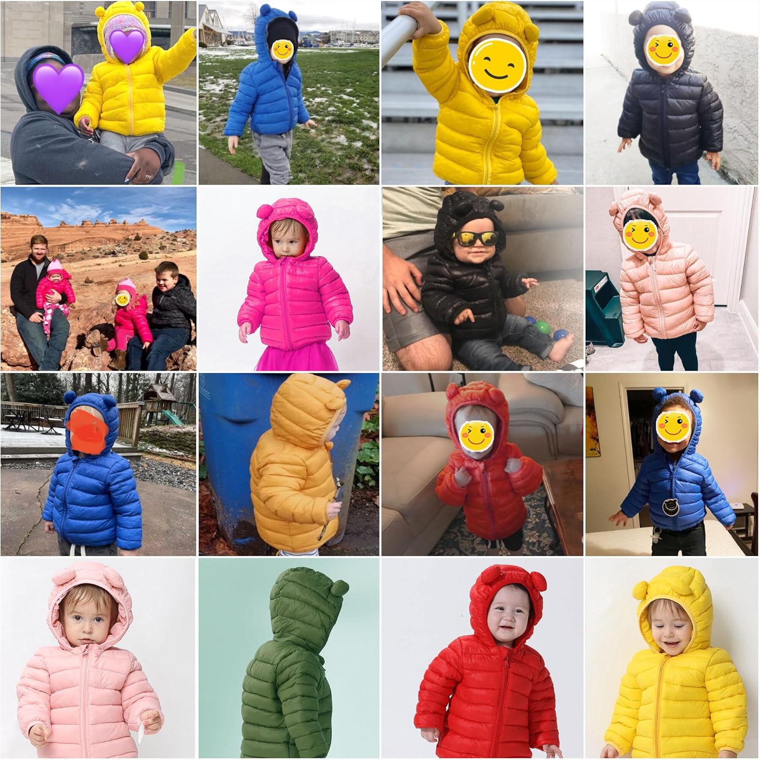 CECORC Toddler Winter Coats Lightweight Puffer Jacket for Babies