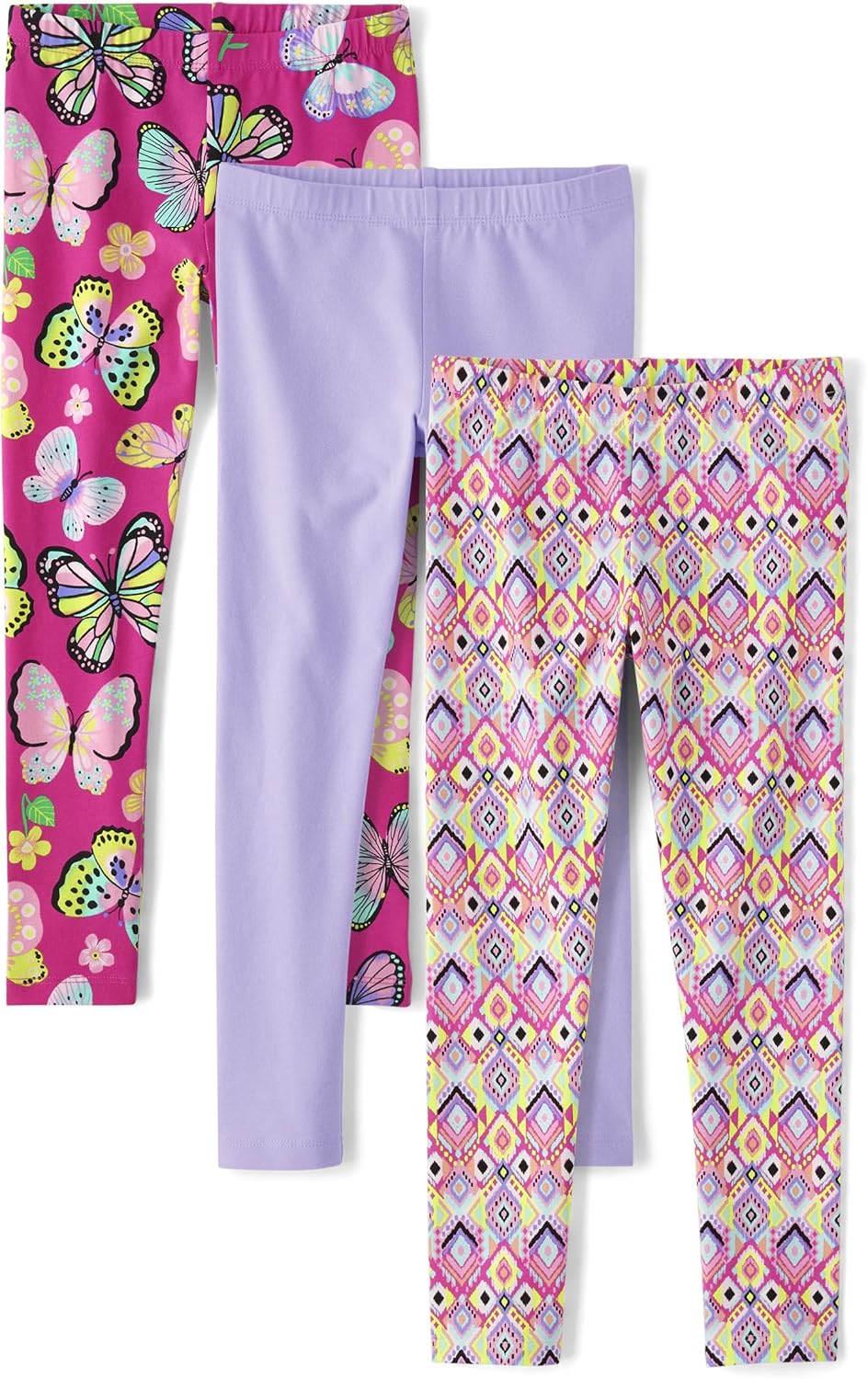 The Childrens Place Girls Printed Leggings 3-Pack
