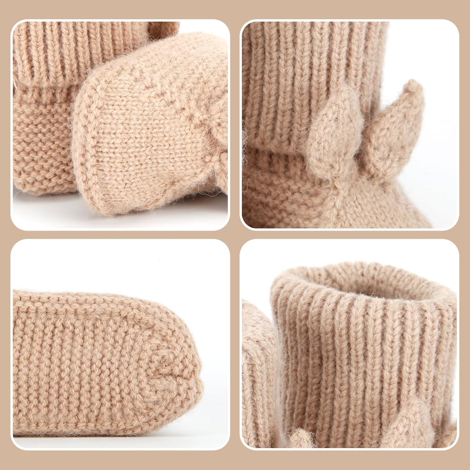 Warm Soft Knit Booties for Newborns