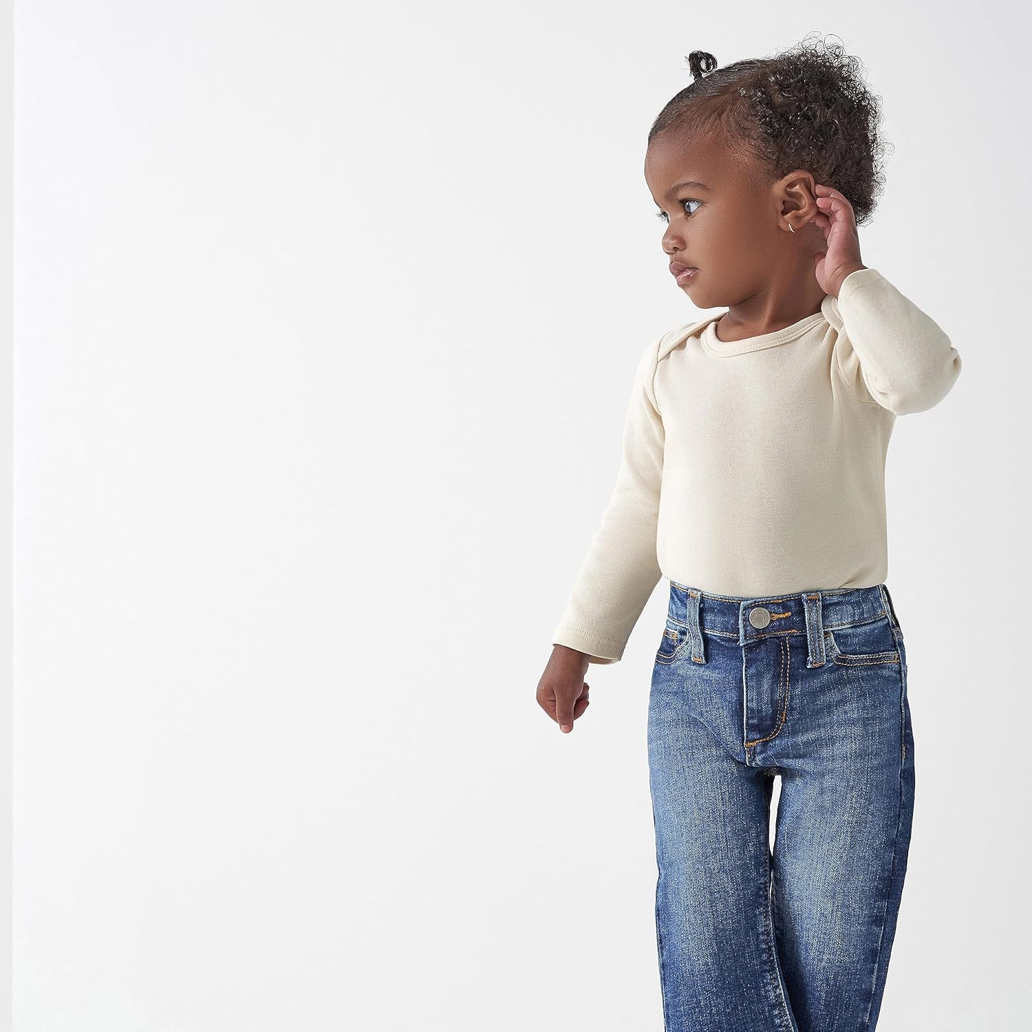 Gerber Baby Toddler Straight Leg Stretch Jeans in Denim