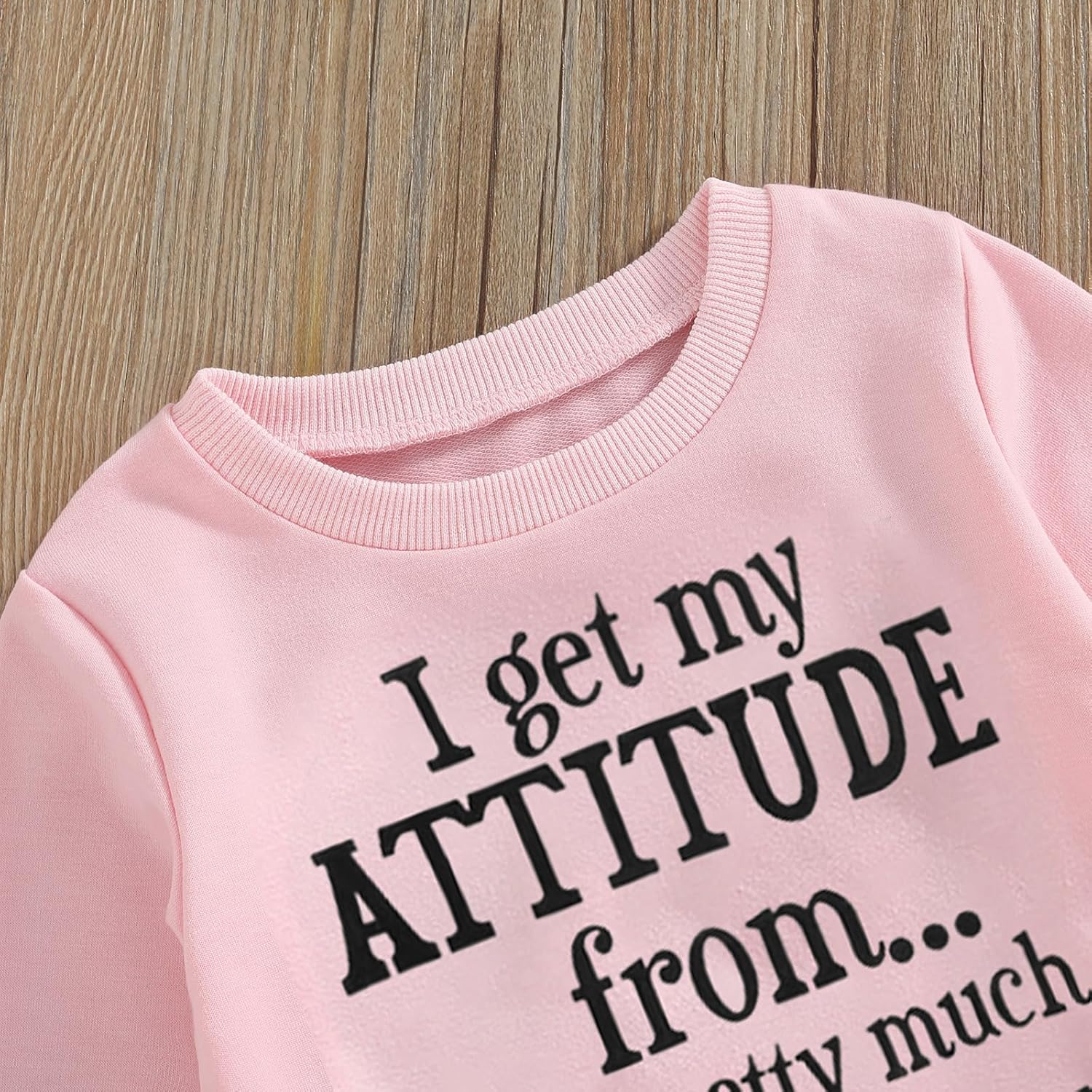 SAYOO Baby Girl - Funny Letter Sweatshirt PrintWritern
