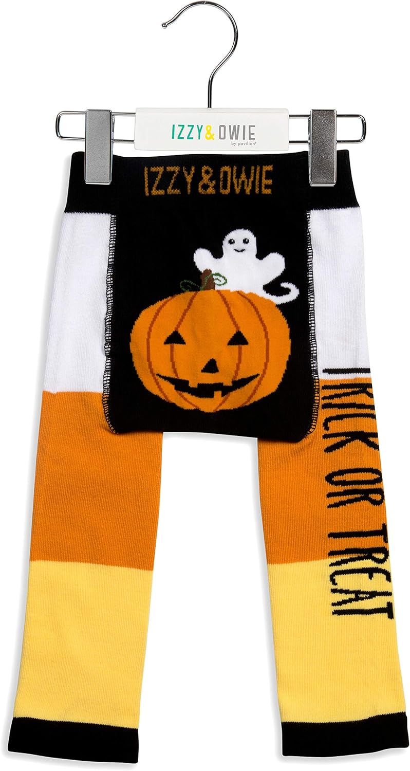 Pavilion Gift Company Izzy Owie Trick Or Treat Halloween Premium Baby Leggings