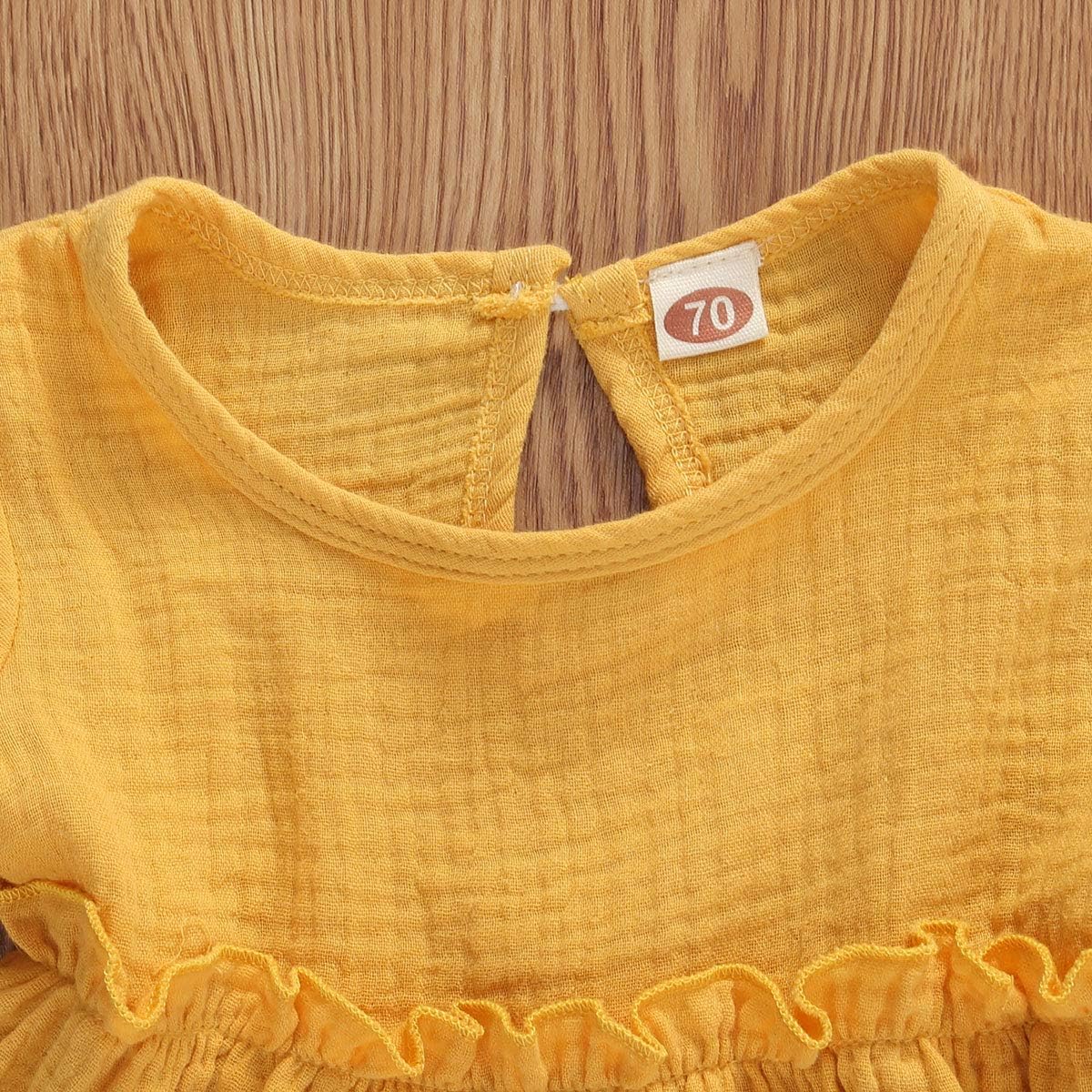 Perfect Summer Outfit for Newborn - Ruffled Solid Set