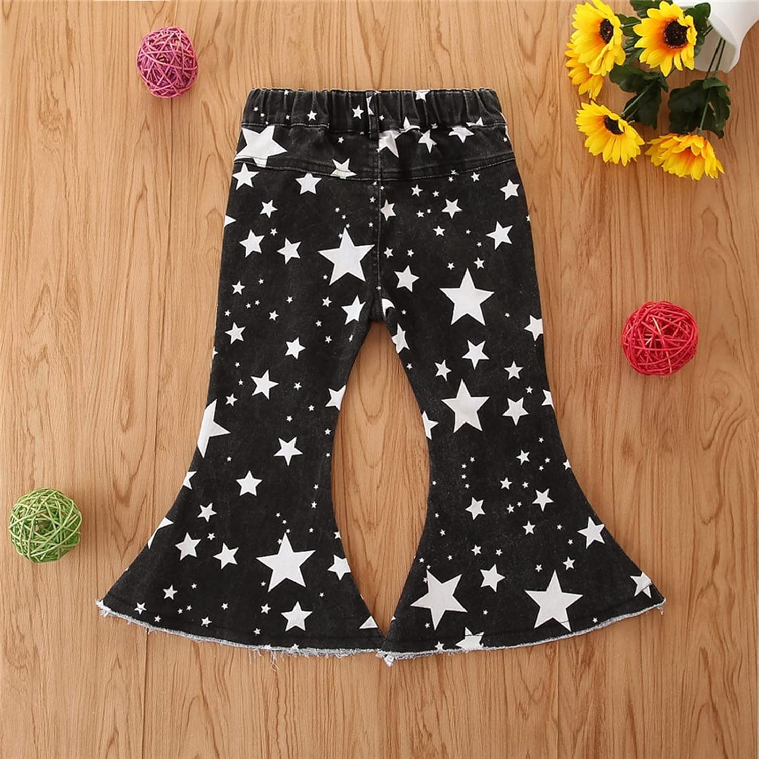 Fun Ruffled Ripped Toddler Pants