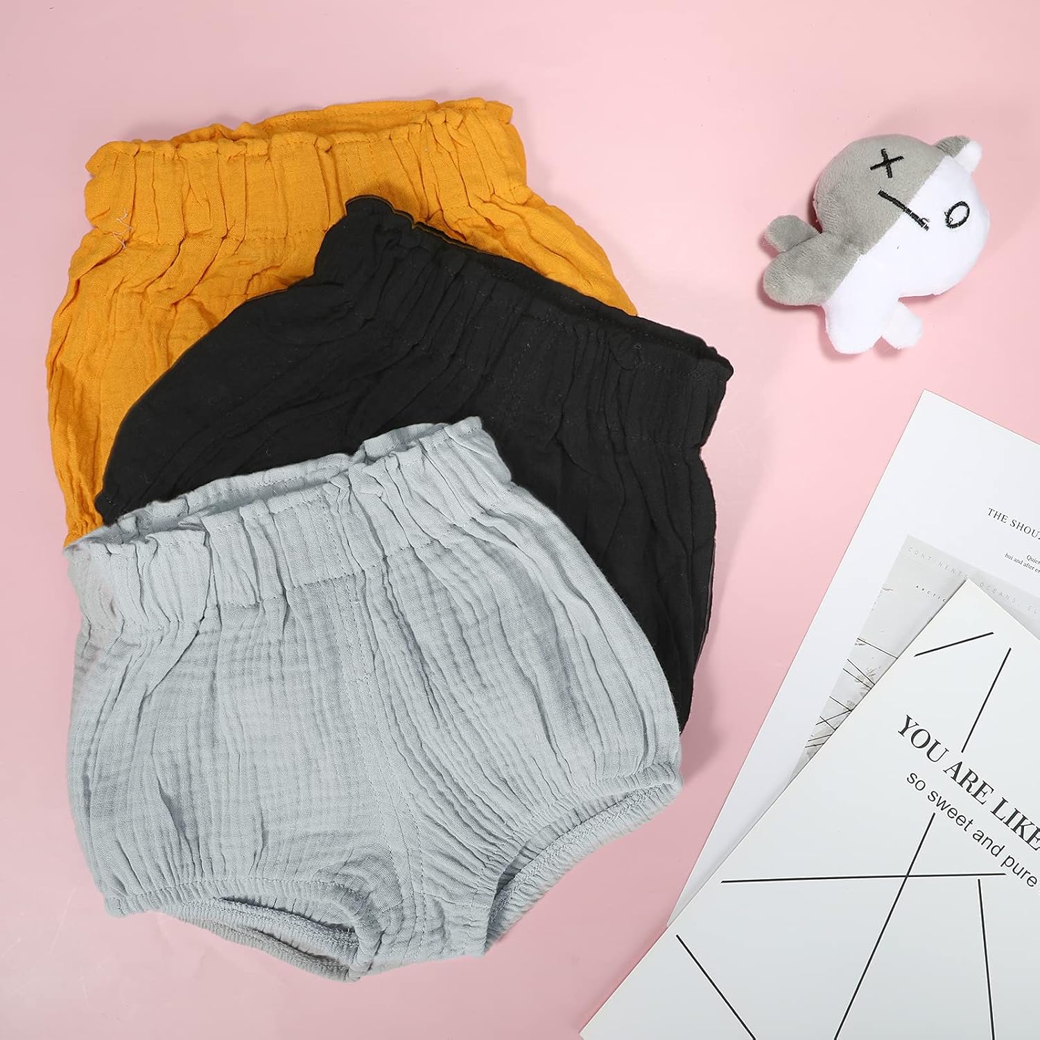 Sintege 5-Piece Summer Linen Bloomers for Kids Uns