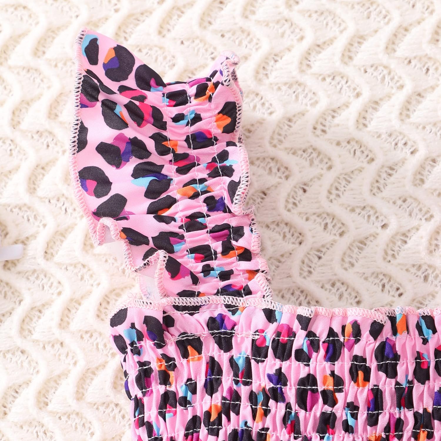 Tkria Little Girls Summer Ruffle Sleeve Dress Toddler A-Line