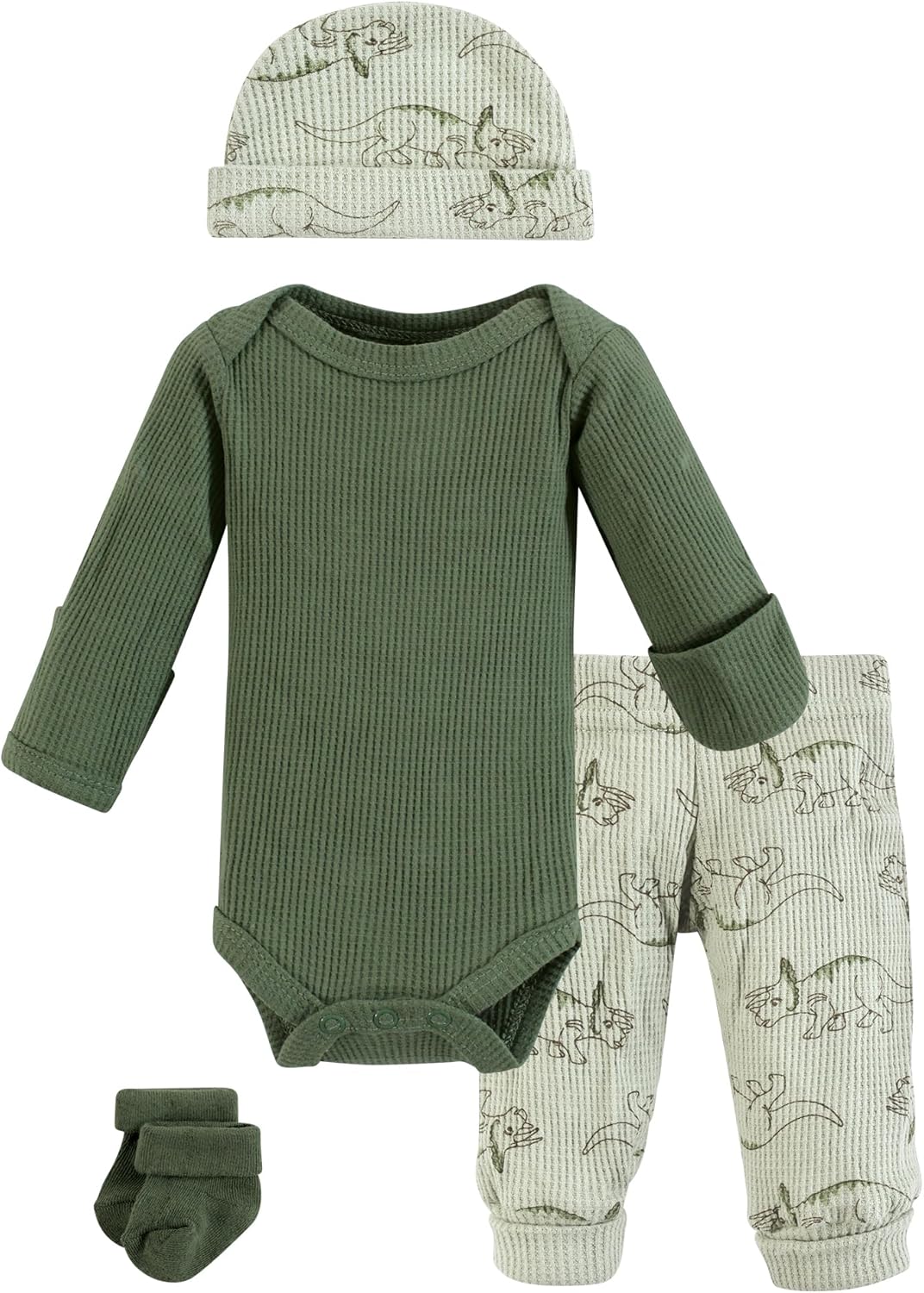 Hudson Baby Unisex Thermal Preemie Layette Set 4pc