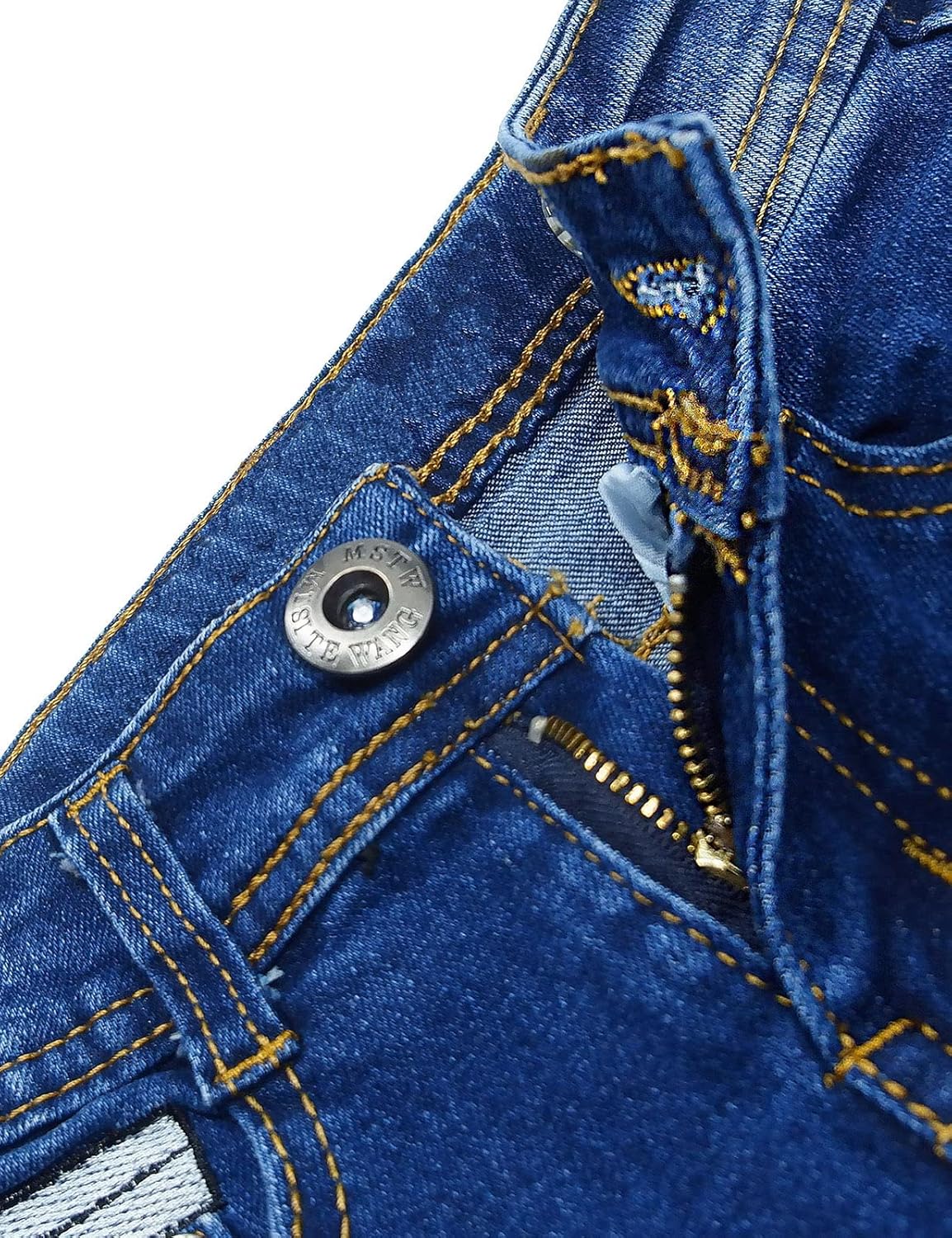 KIDSCOOL SPACE Little Ripped Elastic Jeans for Baby Kids