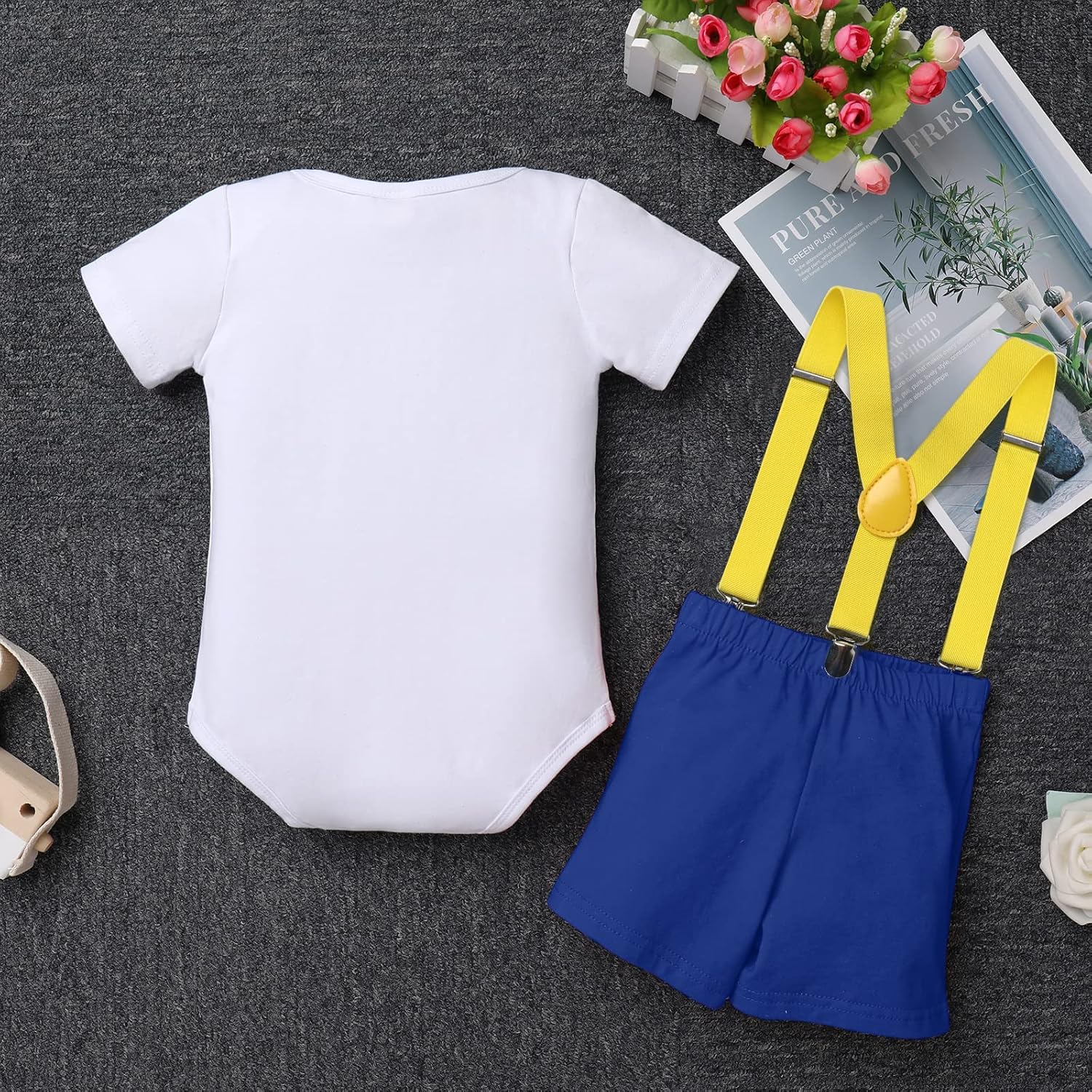 BabY Boy 1st BIrthDay JUngoLe Animal Romper Set - 1st BIrthDay Party Influencer Kit