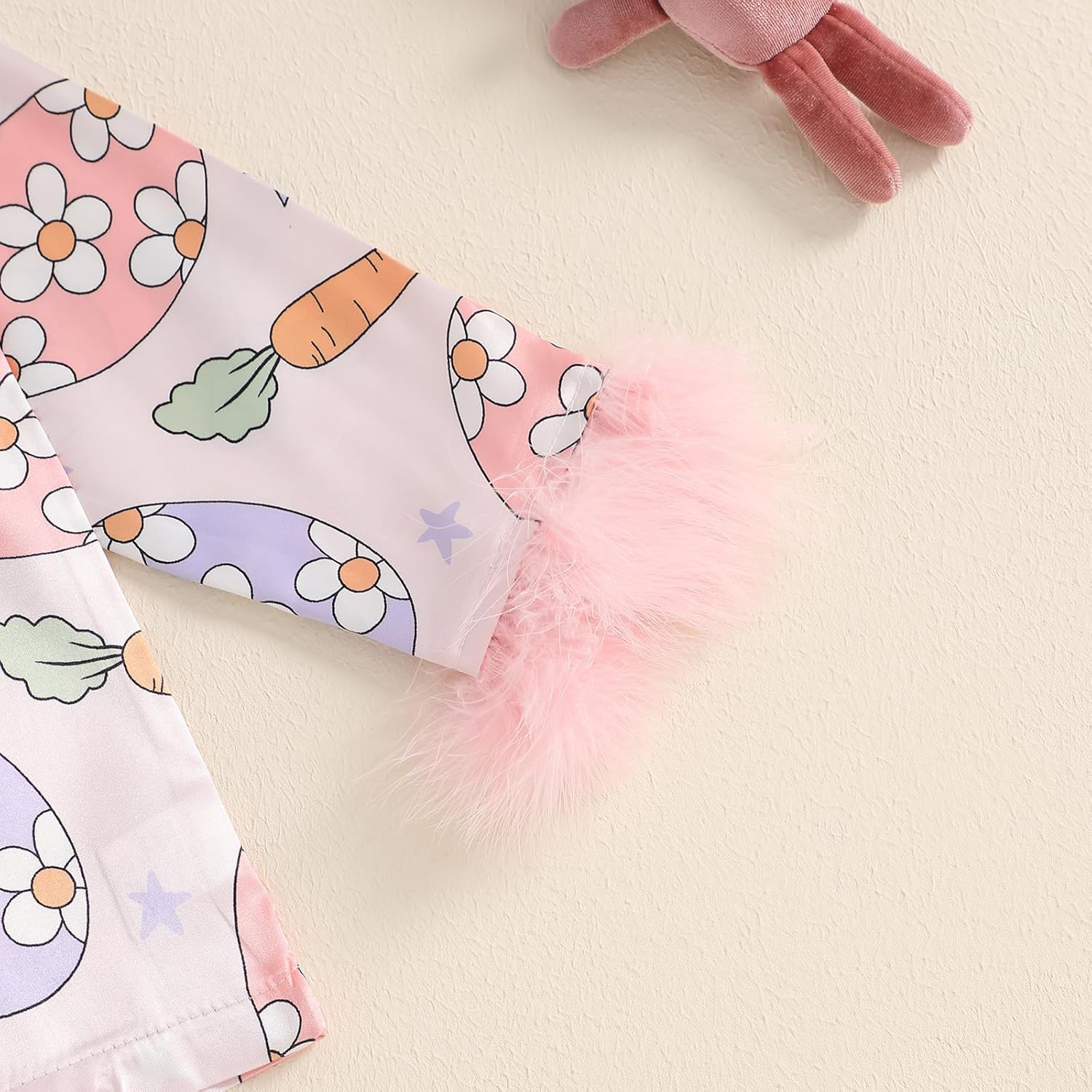 soft cute bunny pajama set for kids