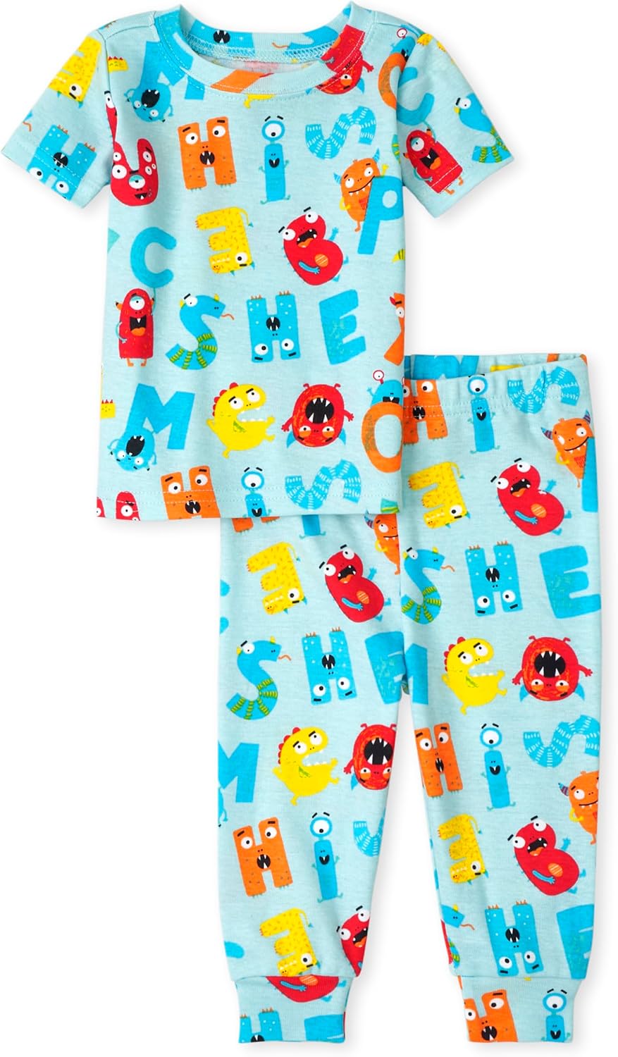 The Childrens Place Dinosaur Snug Fit Pajamas for Boys