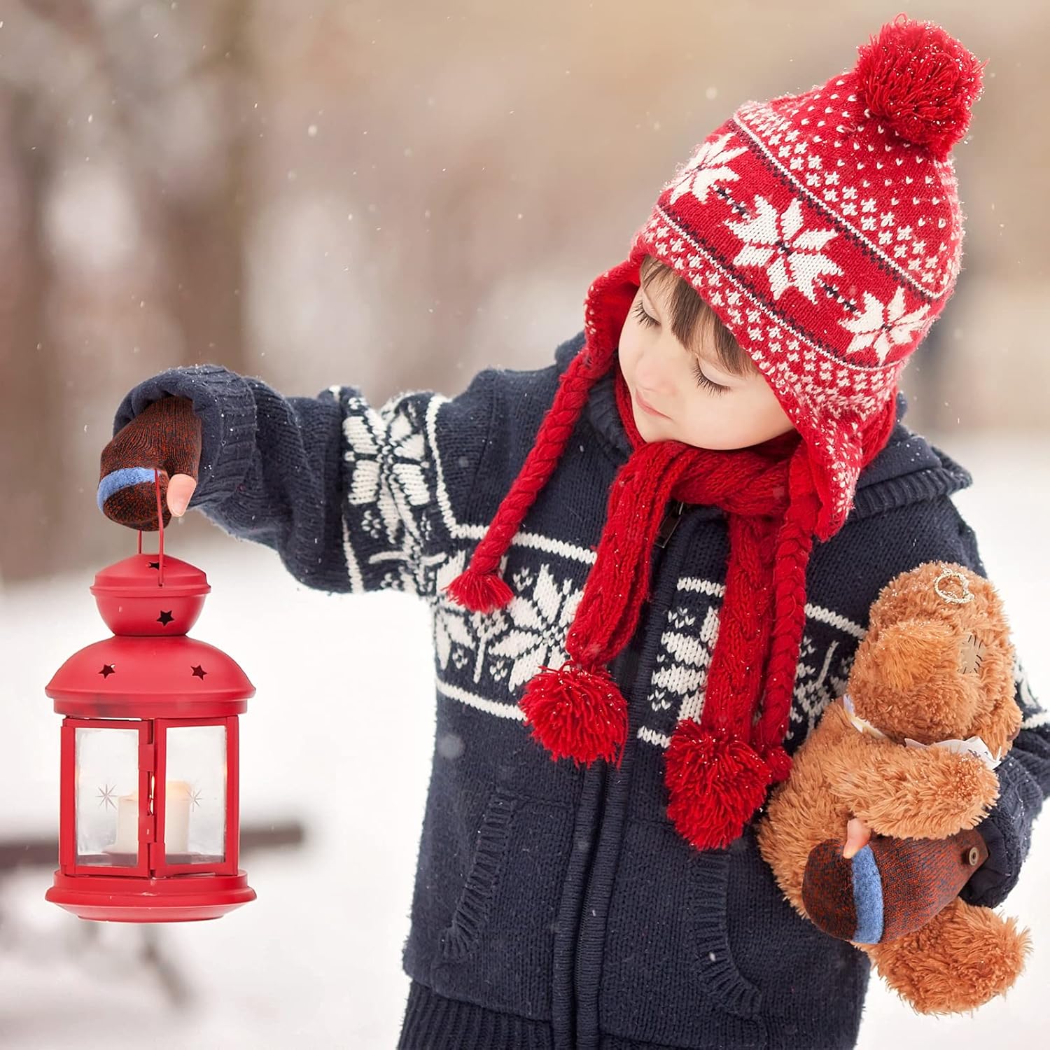 Happy Winter Warm gloves for kidsfreezeProof and cozy